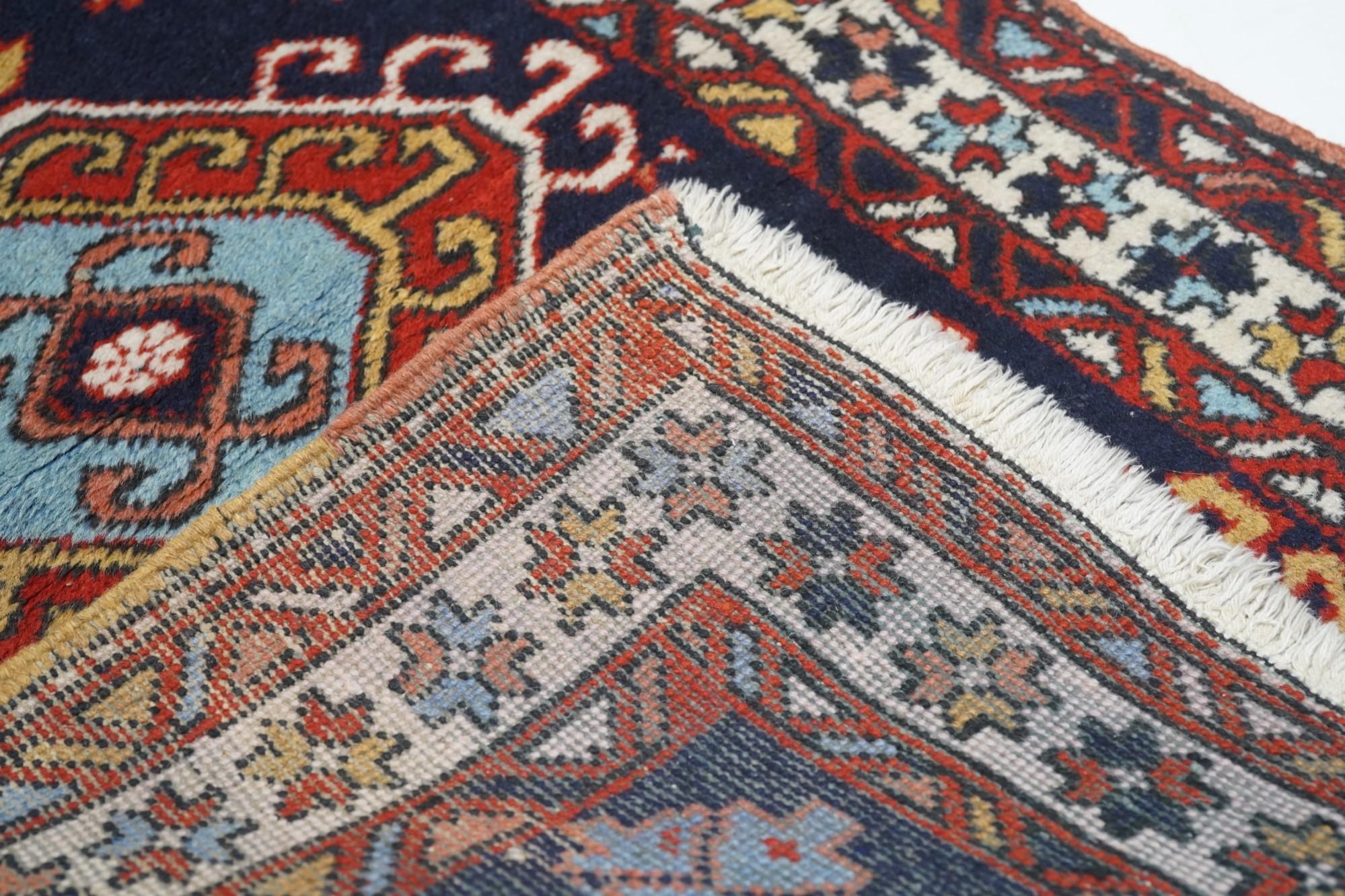 Vintage Ardebil Rug 3'3'' x 4'10'' For Sale 6