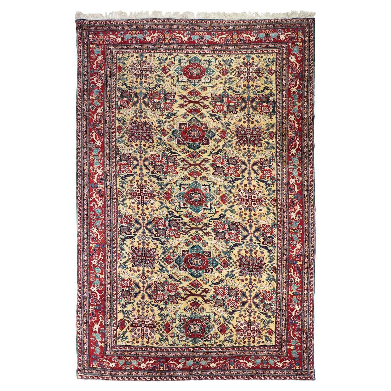Vintage Ardebil Rug 7'3'' x 11'0'' For Sale