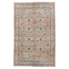 Alfombra vintage Ardebil campo de camellos con entramado tribal