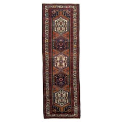 Alfombra Vintage Ardible con Alegre Tono Otoño/Persimón, c. 1950-60