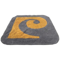 Tapis de zone vintage de Pierre Cardin