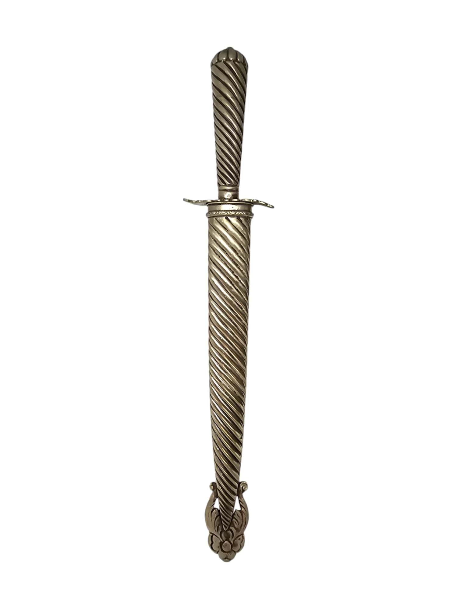Couteau argentin vintage - lame de 20 cm, métal argenté en vente 5