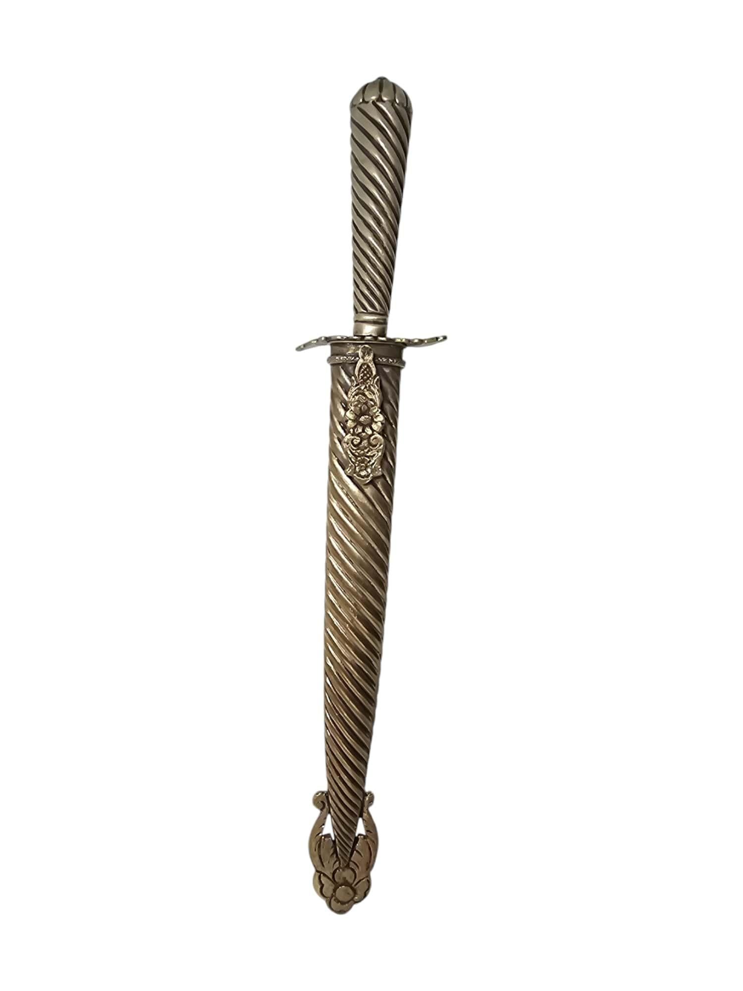 Couteau argentin vintage - lame de 20 cm, métal argenté en vente 6