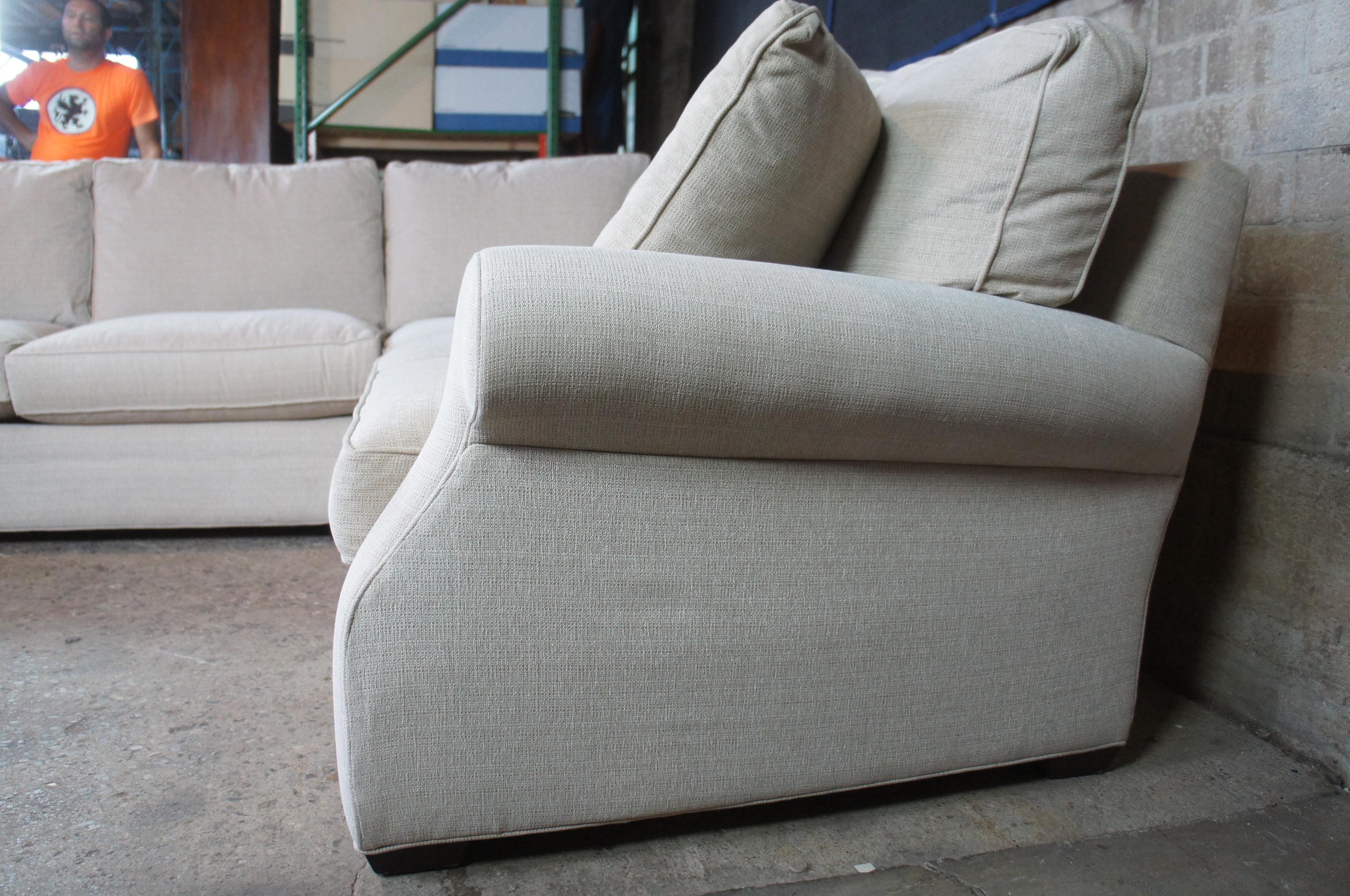 Vintage Arhaus Landsbury Camden 2 Pc Sectional 5 Seat Corner Sofa Couch 1