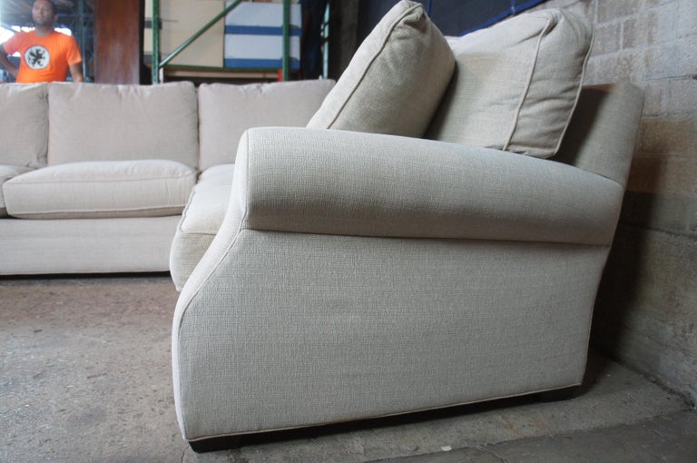 Vintage Arhaus Landsbury Camden 2 Pc Sectional 5 Seat Corner Sofa Couch