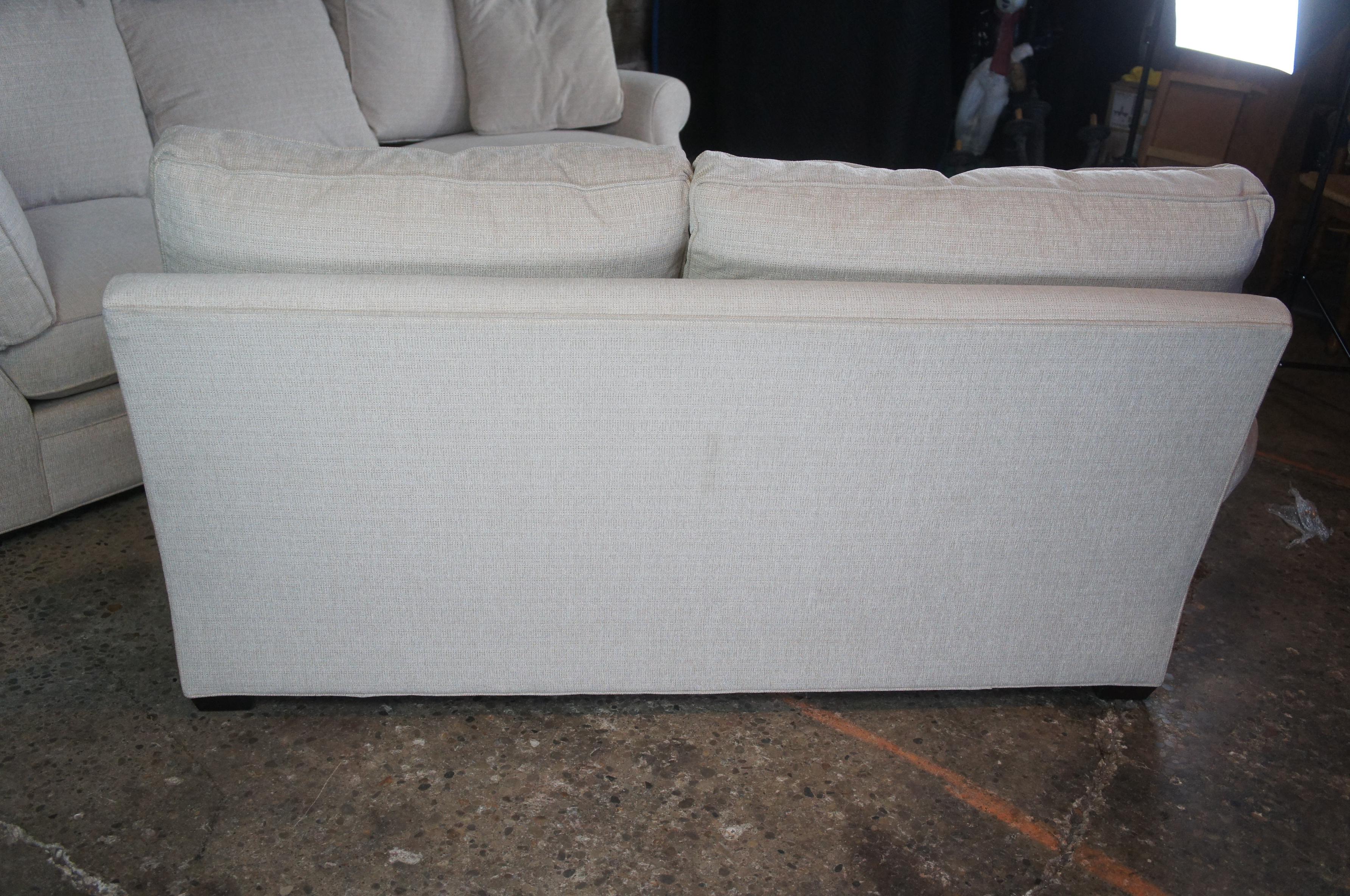 Vintage Arhaus Landsbury Camden 2 Pc Sectional 5 Seat Corner Sofa Couch 2