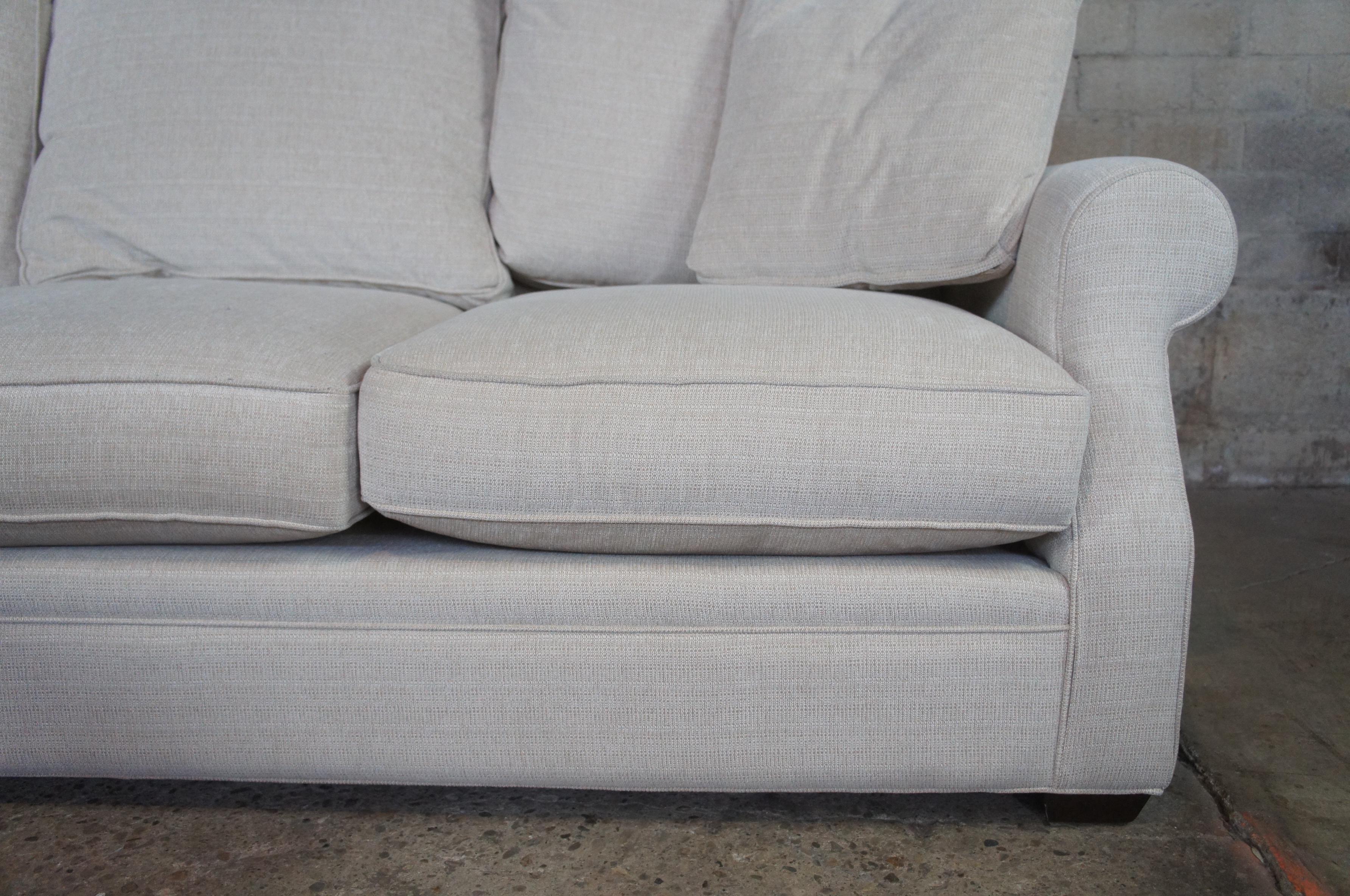 Vintage Arhaus Landsbury Camden 2 Pc Sectional 5 Seat Corner Sofa Couch In Good Condition In Dayton, OH