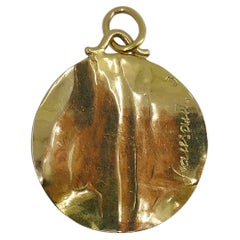 Vintage Aries Astrological Pendant 18k Gold