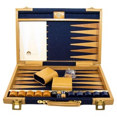 Aries Backgammon dans un coffret bleu des années 1970
