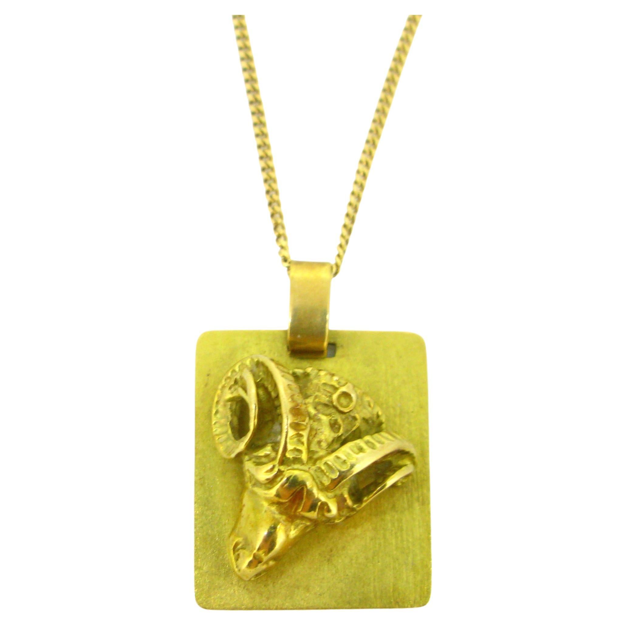 Dinh Van Pi Disc Yellow Gold Pendant Cord Necklace, French at 1stDibs french pendant necklace