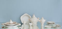 Vintage Arje Griegst Porcelain Service "Konkylie" in Pink (57pc), Denmark, 1974