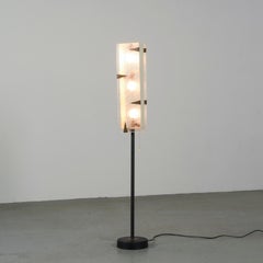 Vintage Arlus Floor Lamp in Perspex, circa 1950