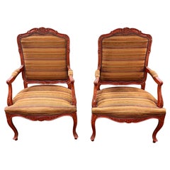 Fauteuils Vintage en tissu naturel tissé à la main, années 1980