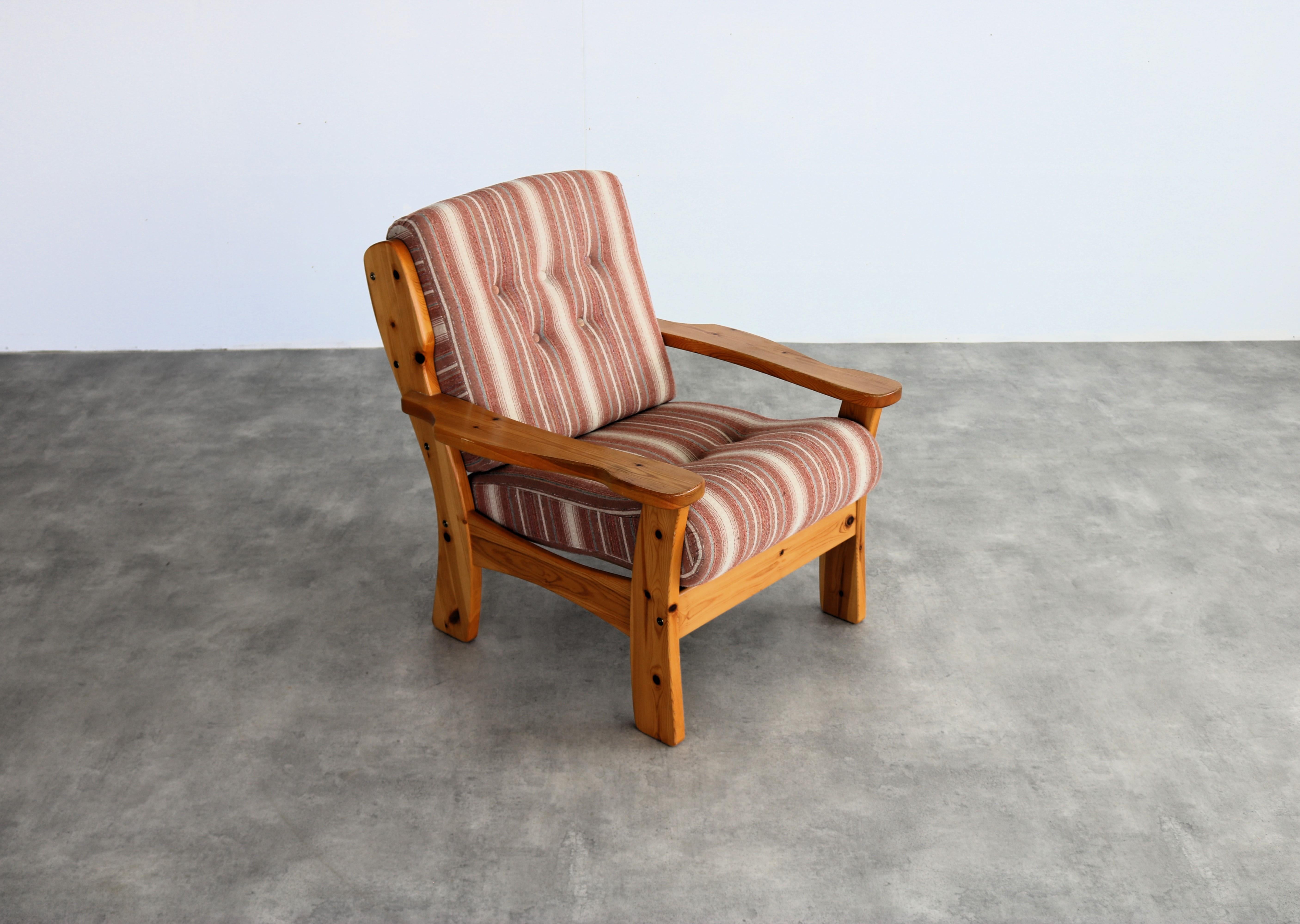 sillón vintage  60s  pino  Sueco en Bueno estado para la venta en Lemmer, NL