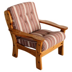 vintage armchair  60s  pine  Swedish