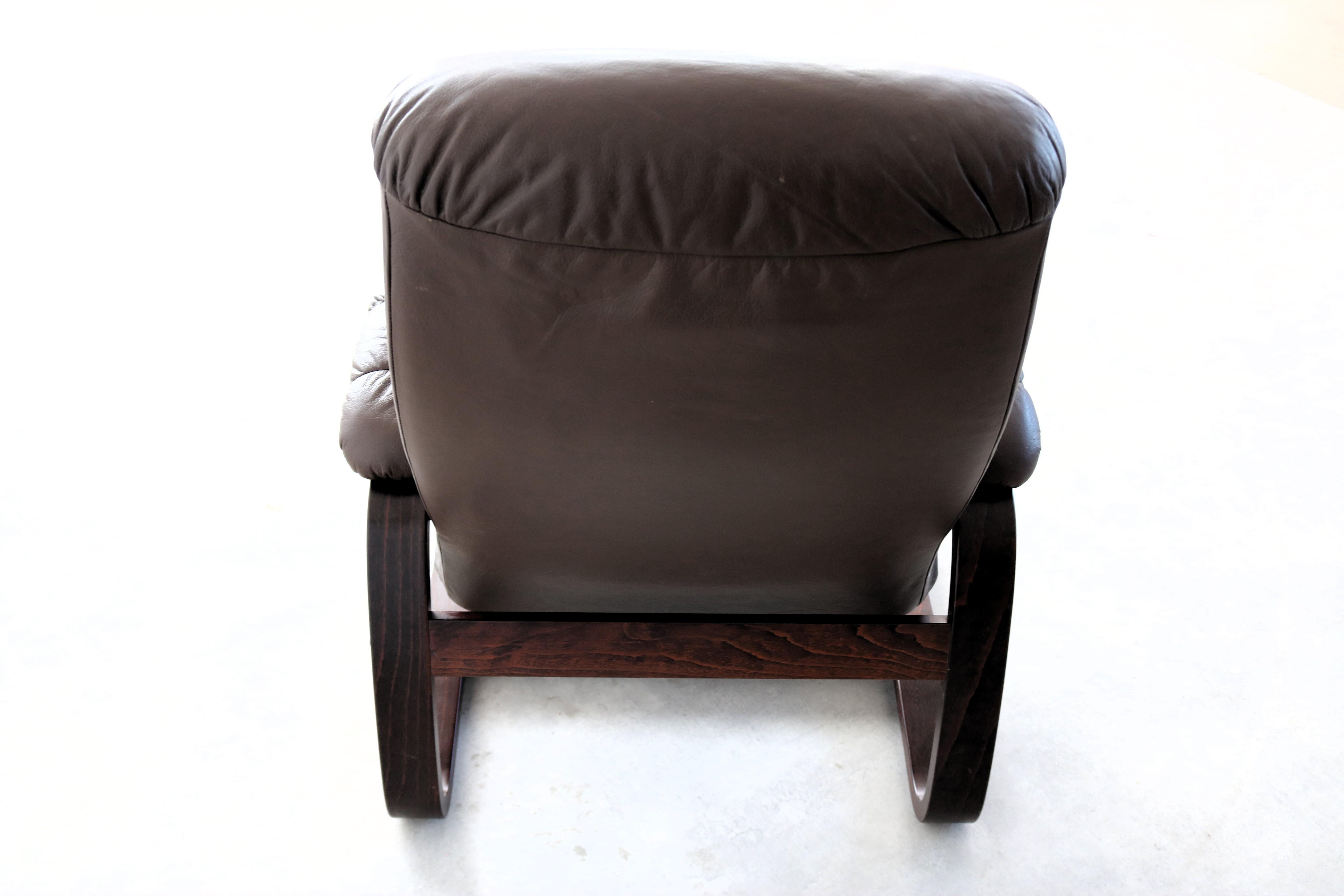 vintage armchair  armchair  adjustable  60s  Danish For Sale 3
