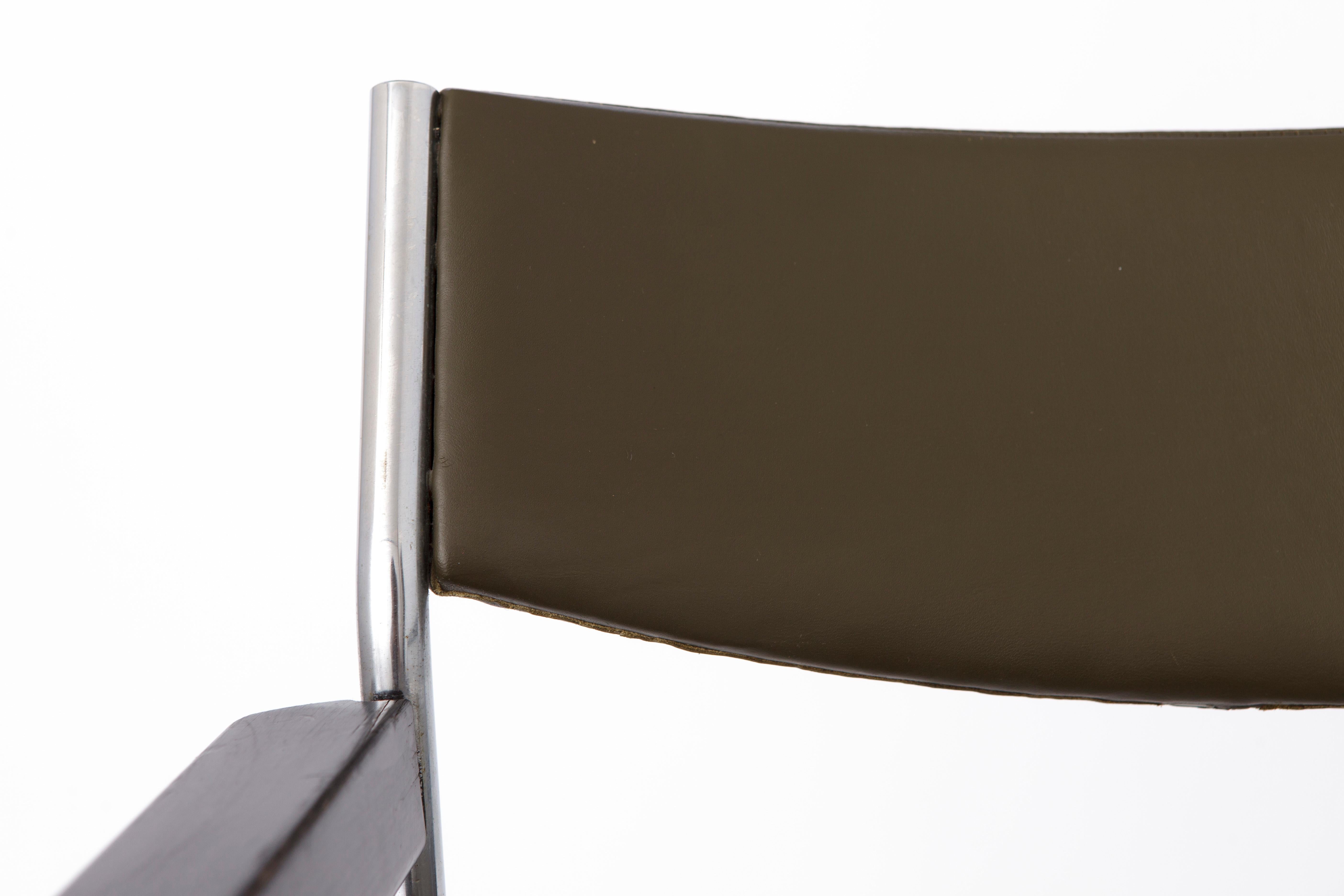 Mid-Century Modern Vintage Armchair by Edlef Bandixen for Kusch & Co, 1970s, Germany For Sale