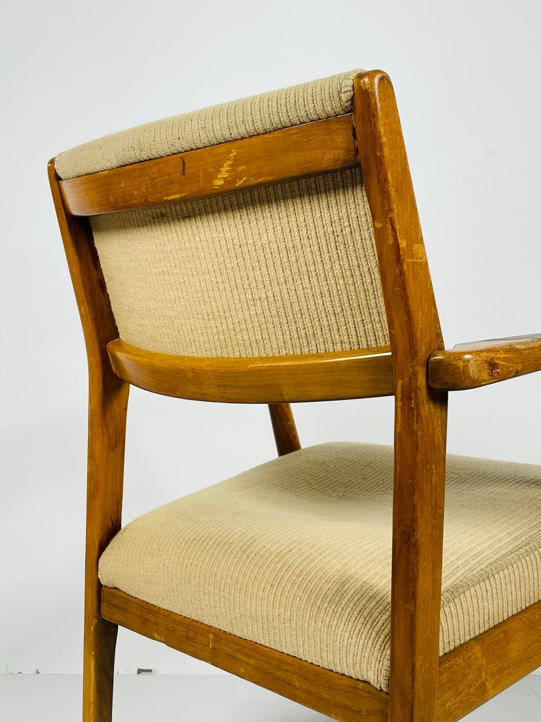 Wood Vintage Armchair by Maurice Bailey for Monteverdi Young For Sale