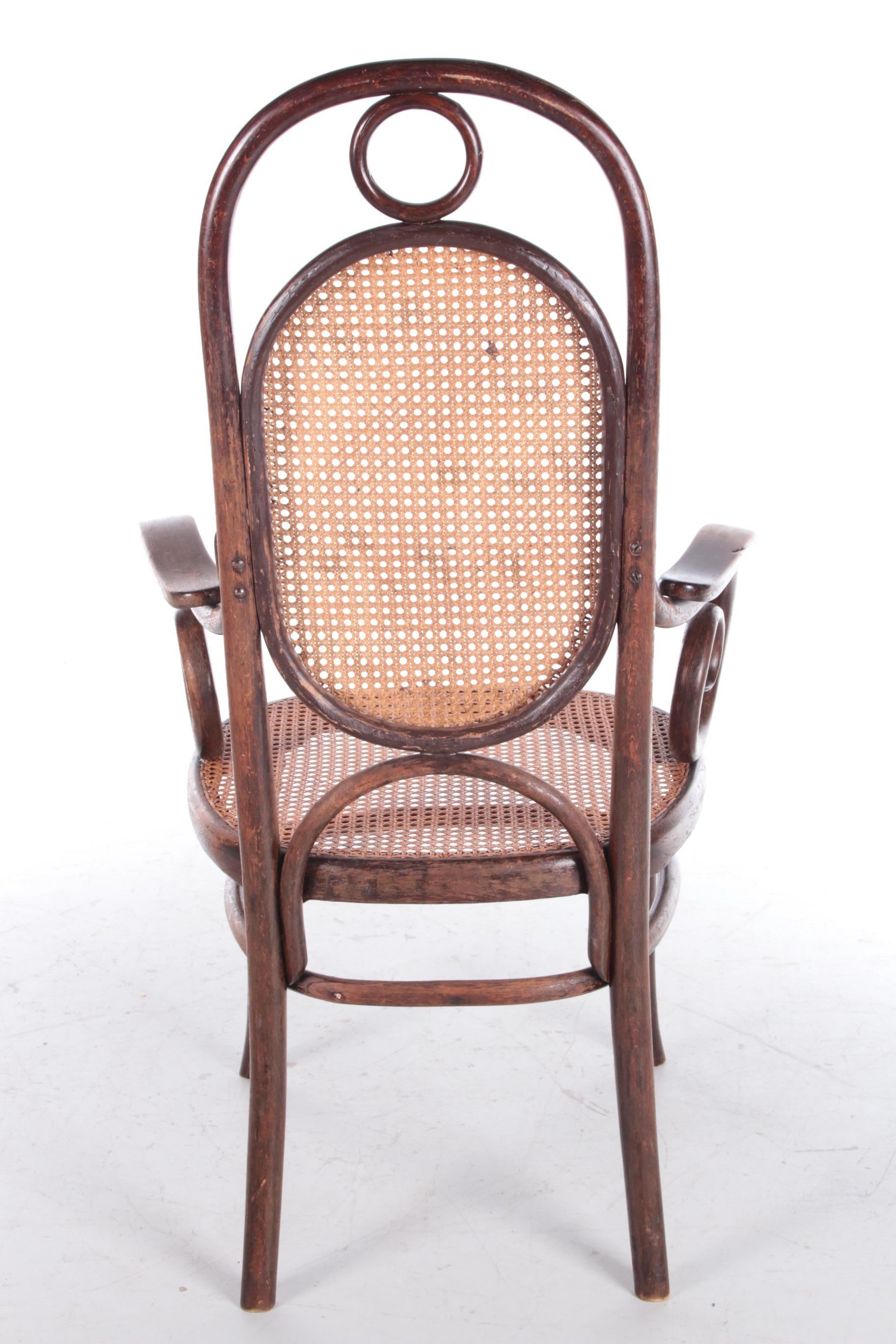 Vintage Armchair by Michael Thonet for Jacob & Josef Kohn In Good Condition In Oostrum-Venray, NL