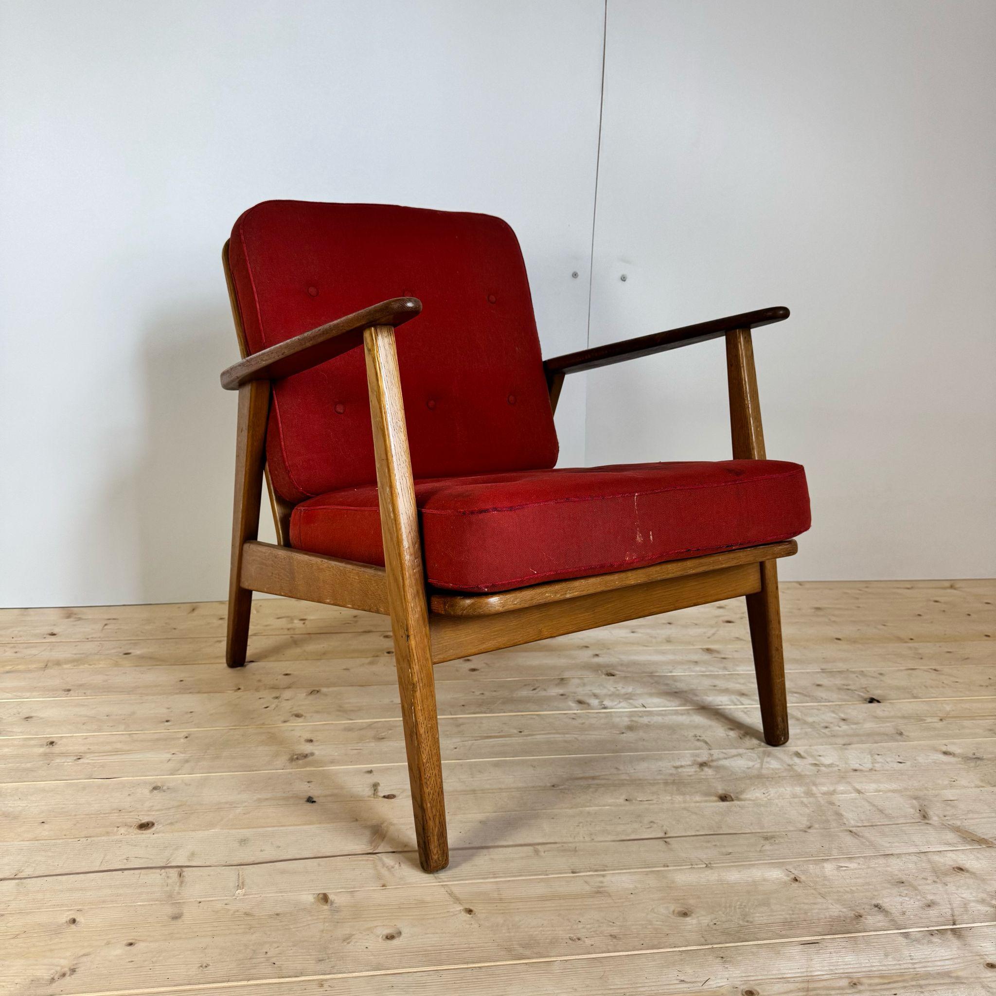 Mid-Century Modern Vintage armchair, Denmark 1960s For Sale