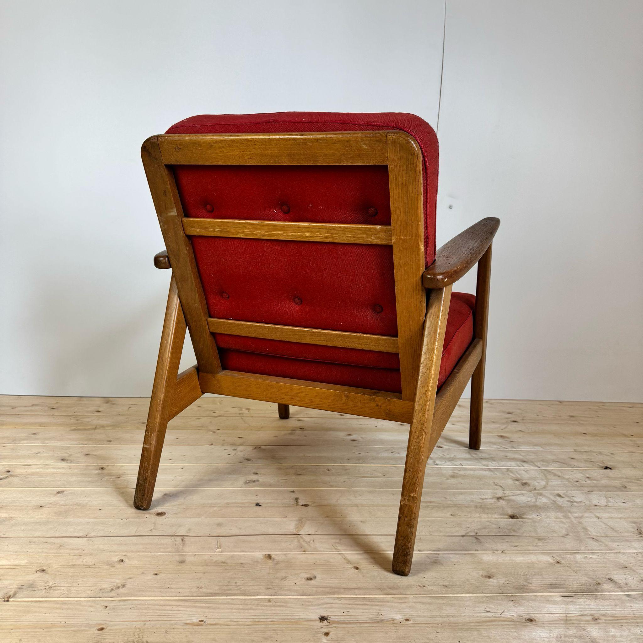 Veneer Vintage armchair, Denmark 1960s For Sale