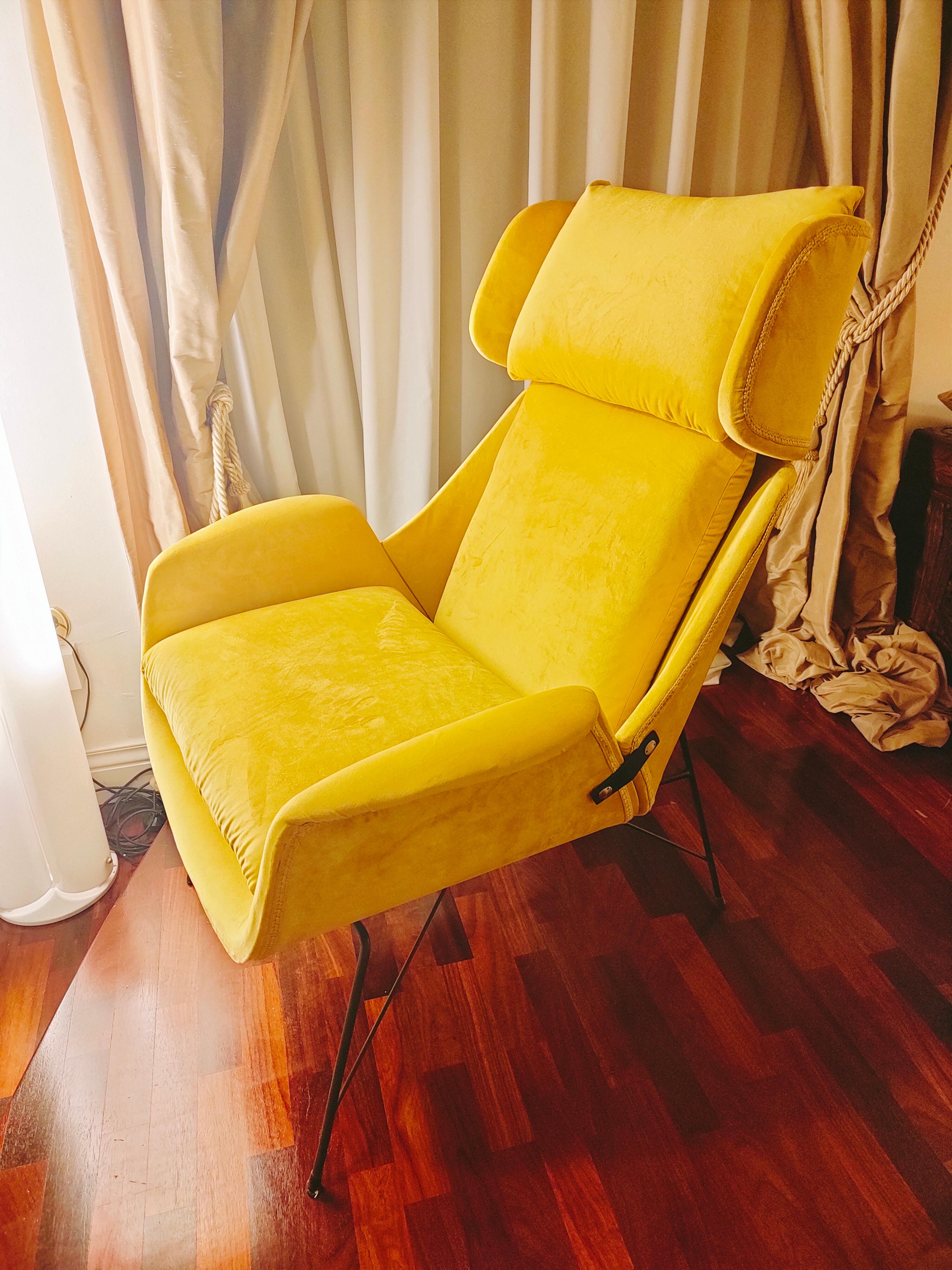 Vintage-Sessel, Design Augusto Bozzi für Saporiti, 1950er Jahre im Angebot 5