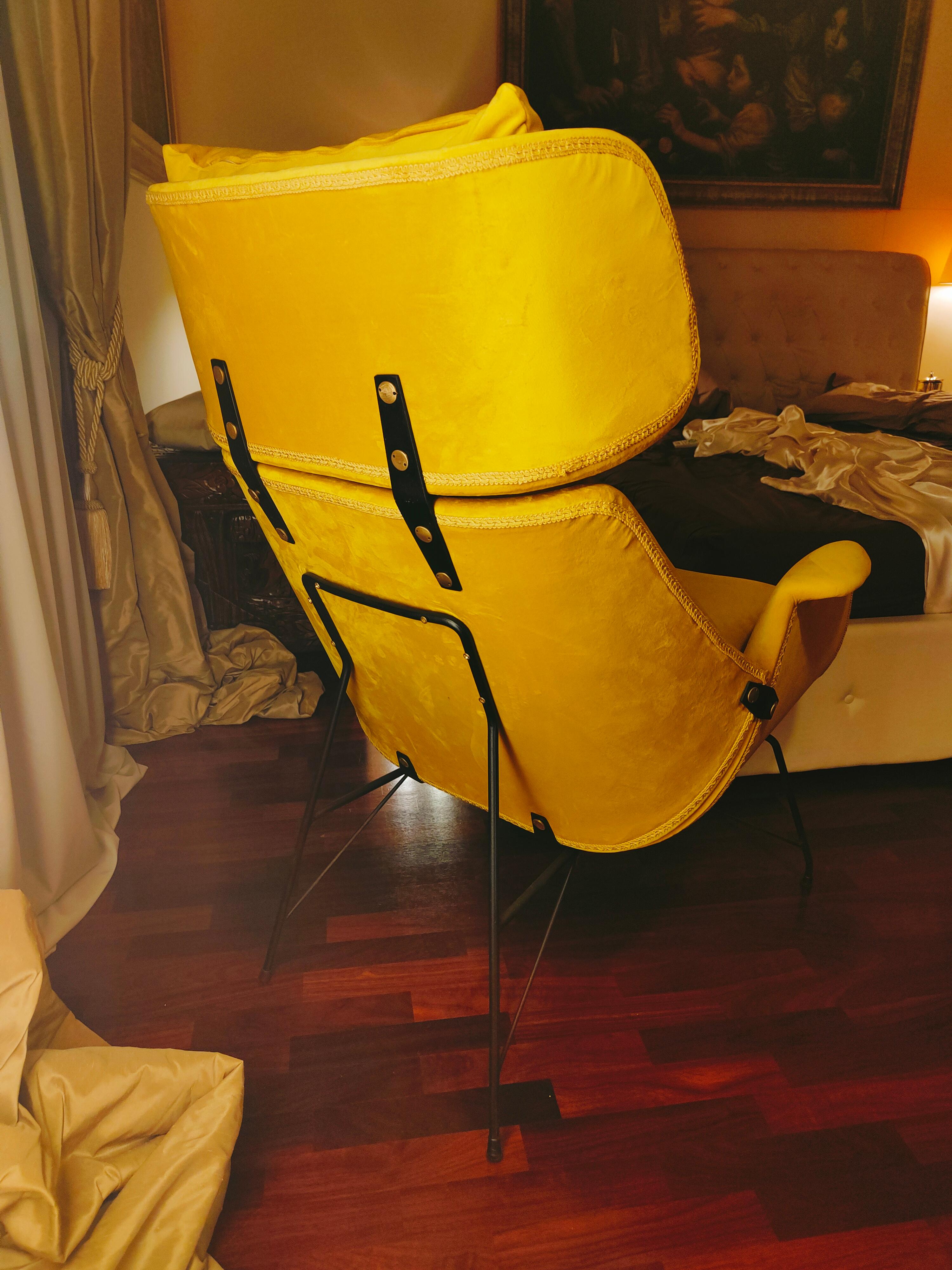 Vintage-Sessel, Design Augusto Bozzi für Saporiti, 1950er Jahre im Angebot 7