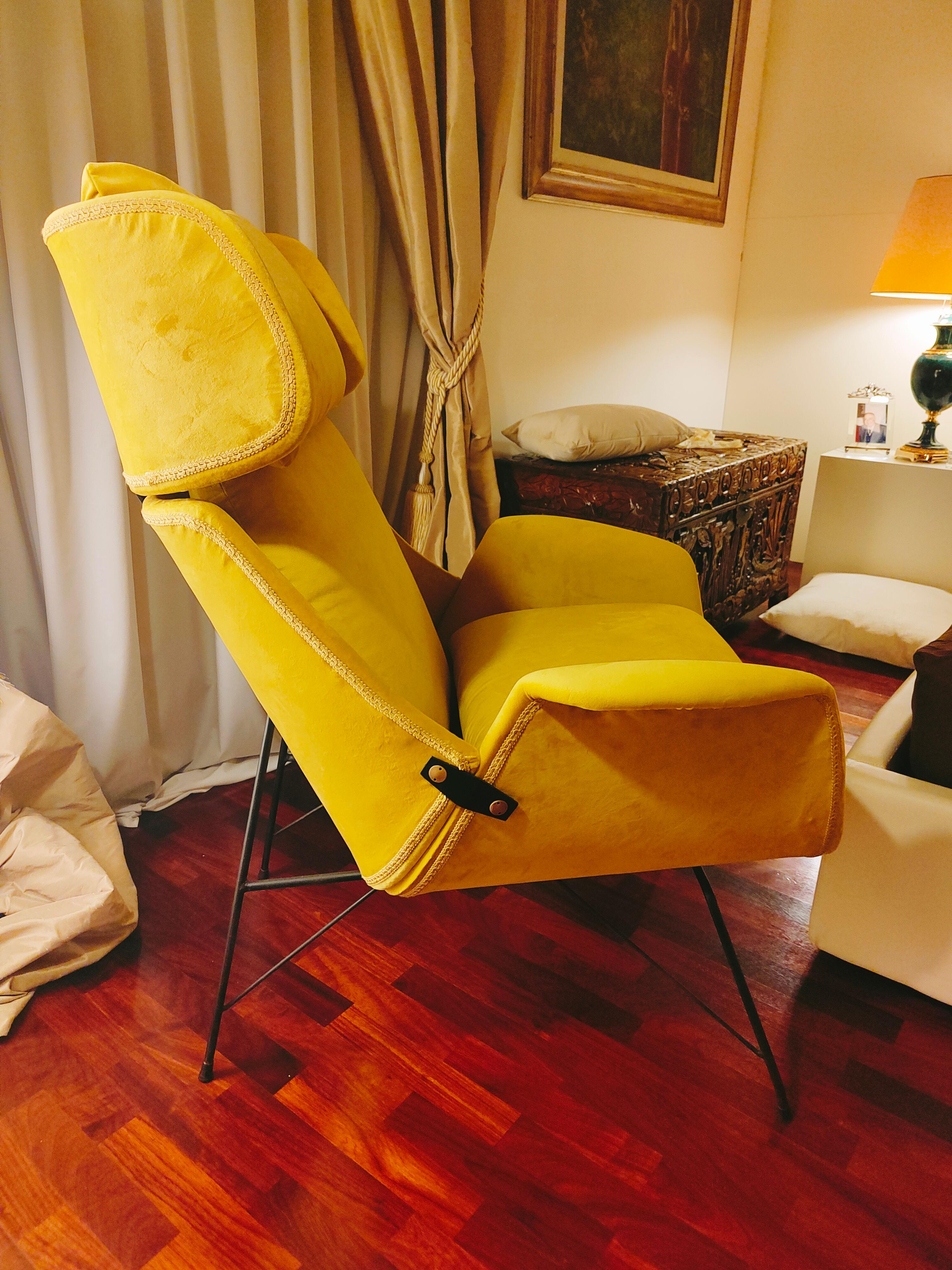 Vintage-Sessel, Design Augusto Bozzi für Saporiti, 1950er Jahre im Angebot 8