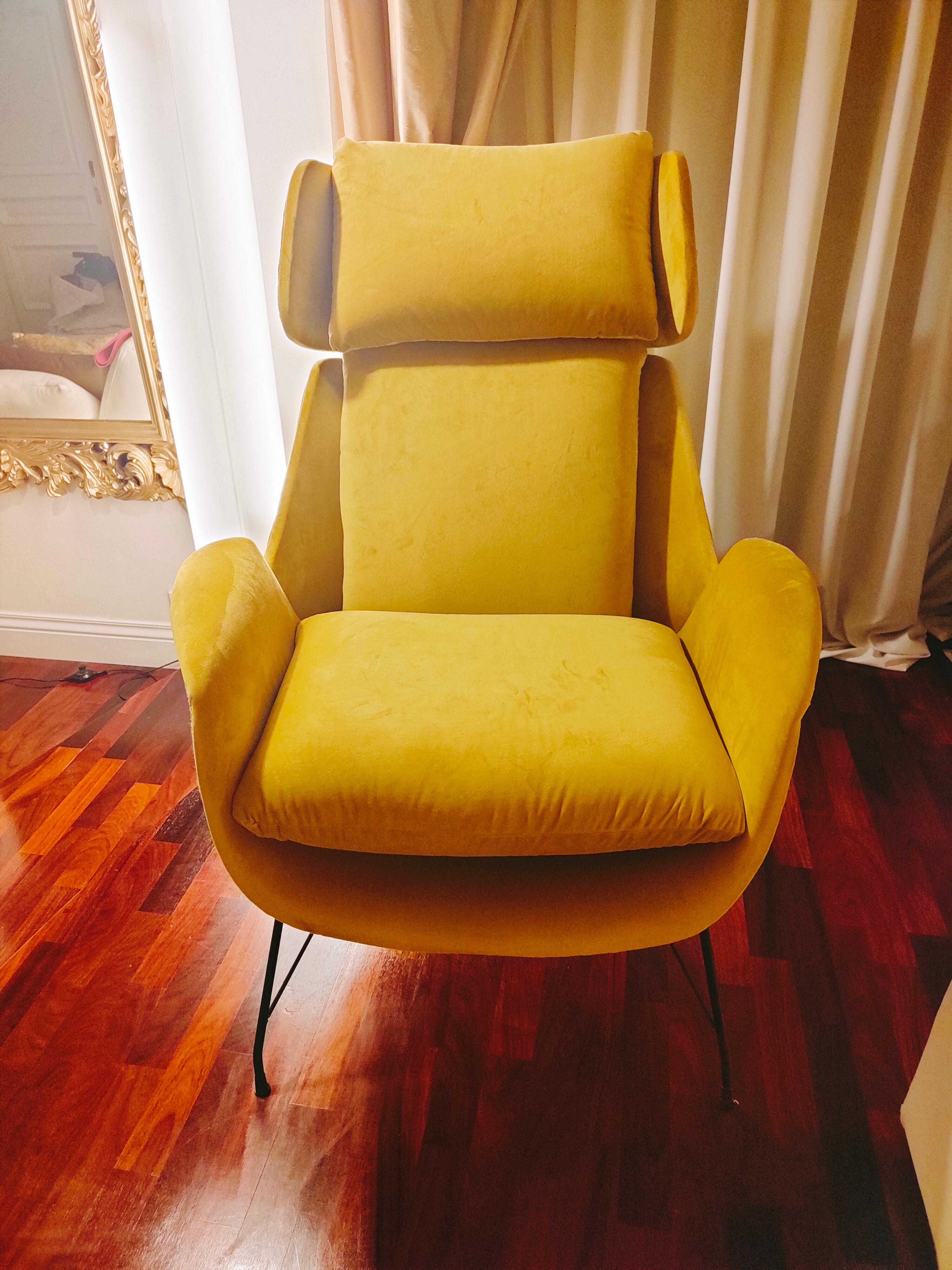 Vintage-Sessel, Design Augusto Bozzi für Saporiti, 1950er Jahre im Angebot 12