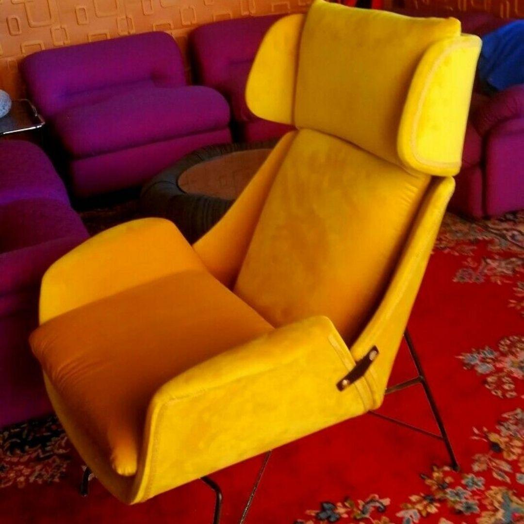 Vintage-Sessel, Design Augusto Bozzi für Saporiti, 1950er Jahre im Angebot 2