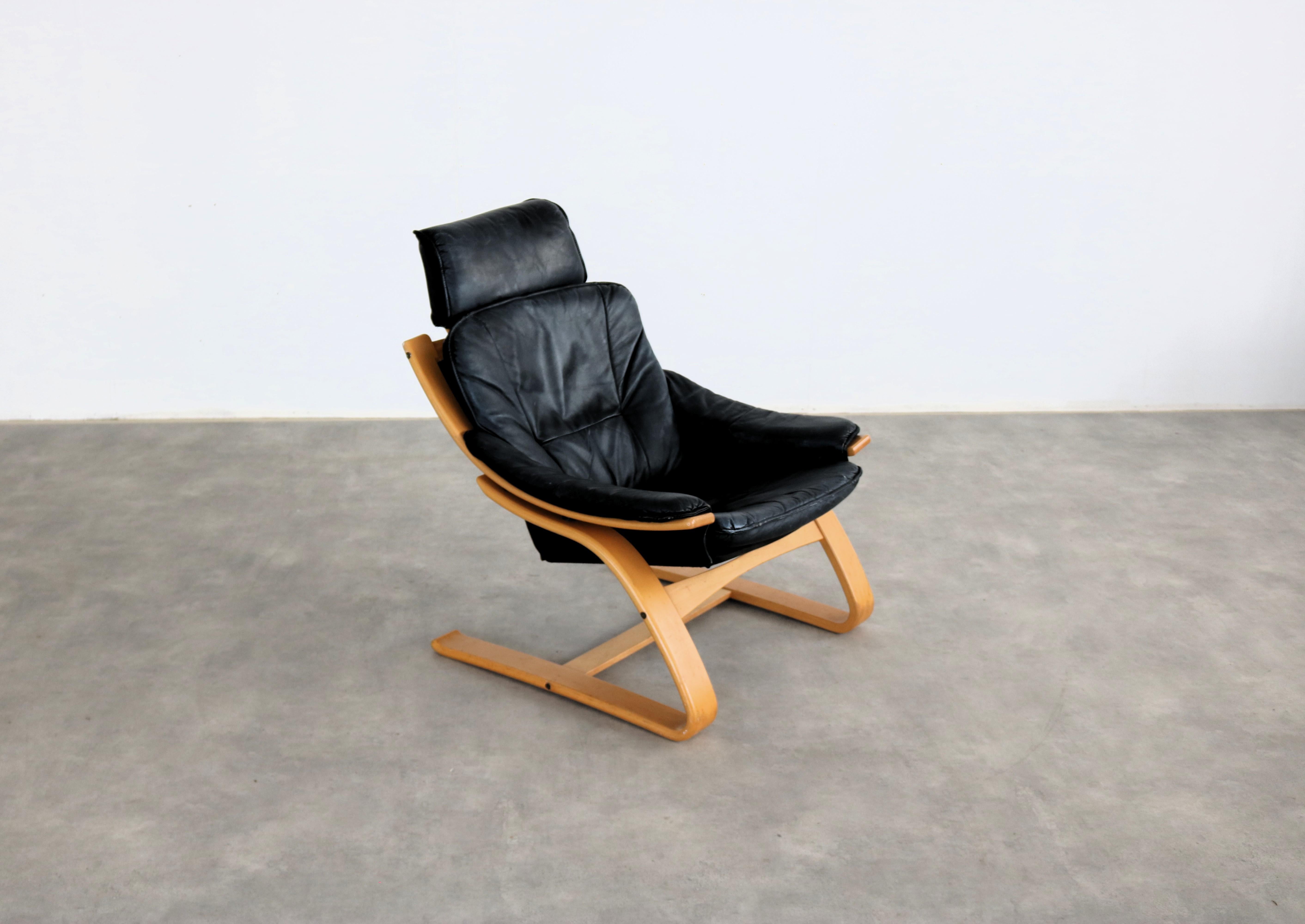 Butaca vintage  1970s  Sueco en Bueno estado para la venta en Lemmer, NL