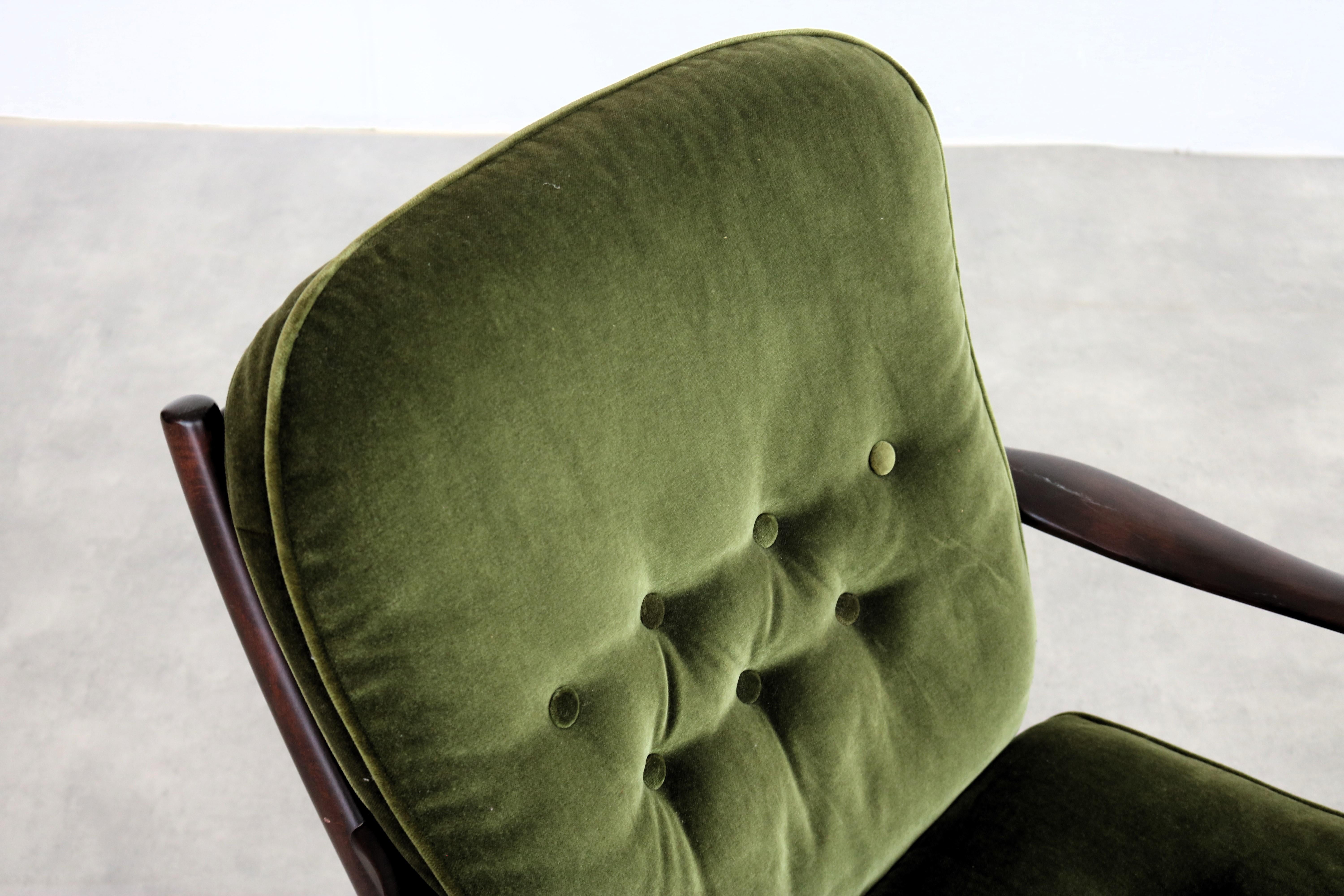 Fabric vintage armchair  easy chair  60s  Parker Knoll