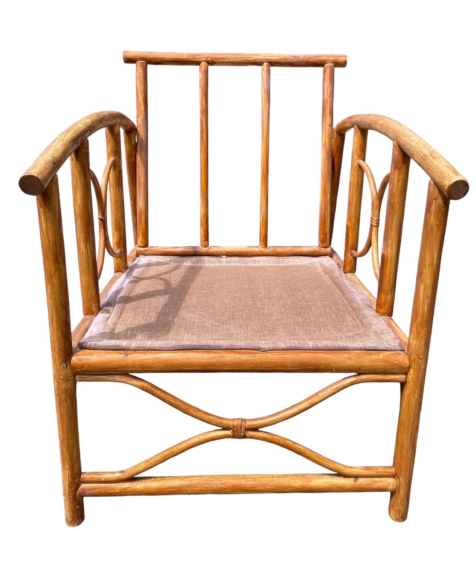 Sillón Vintage Estilo Ficks Reed Muebles de Patio Sillón de ratán  Playa en Bueno estado para la venta en Rochester, NY