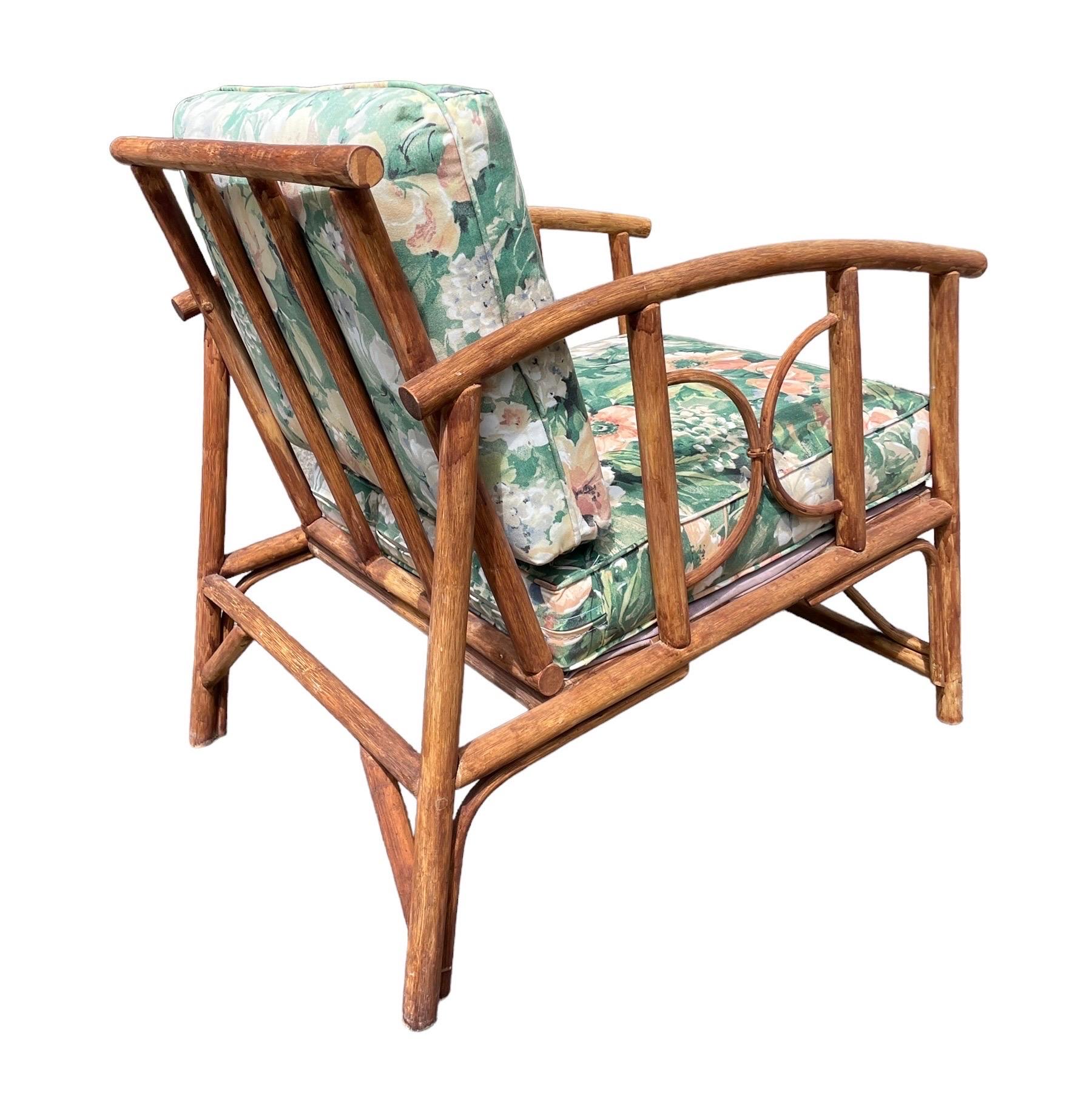 Sillón Vintage Estilo Ficks Reed Muebles de Patio Sillón de ratán  Playa siglo XX en venta