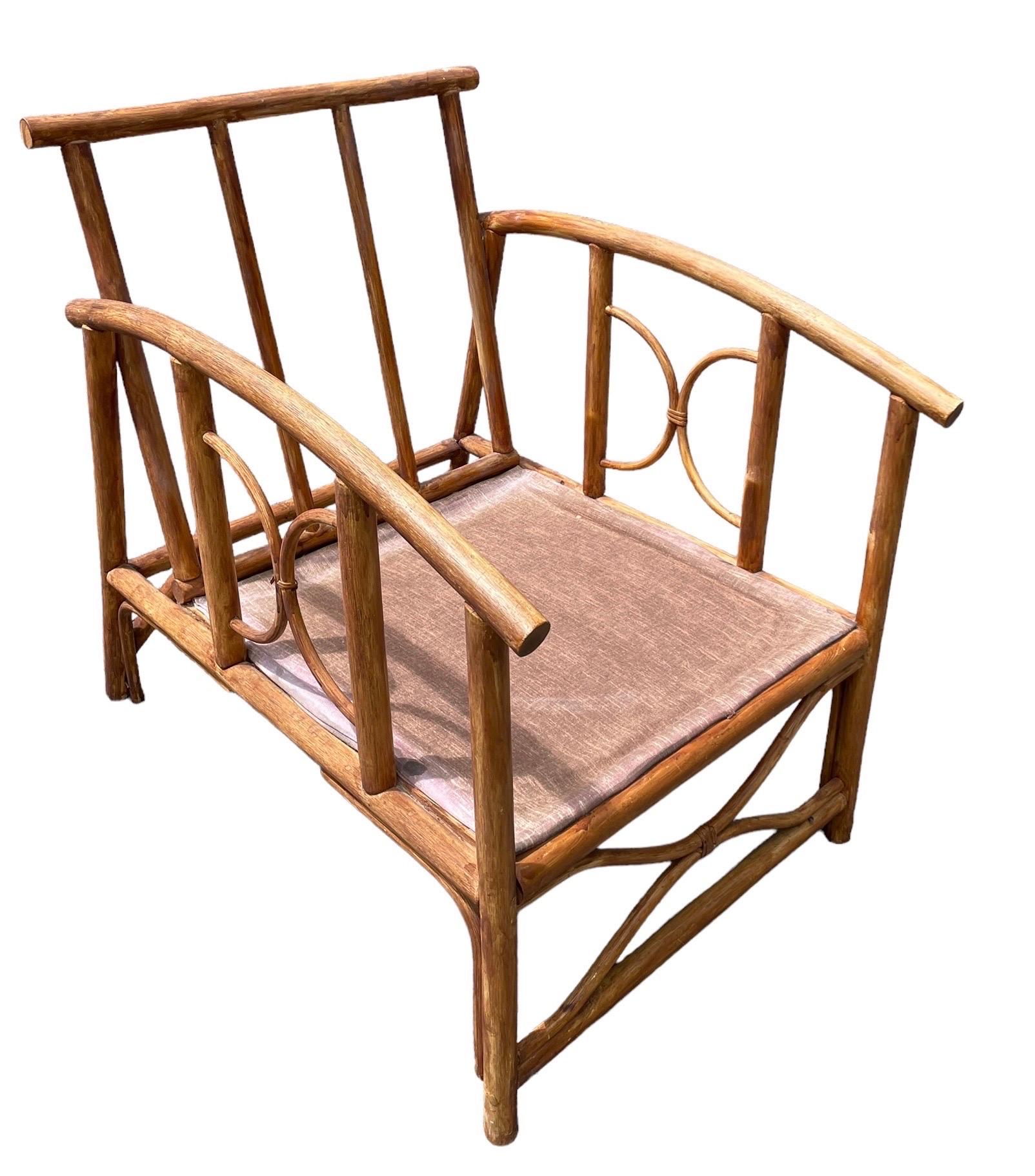 Sillón Vintage Estilo Ficks Reed Muebles de Patio Sillón de ratán  Playa en venta 1
