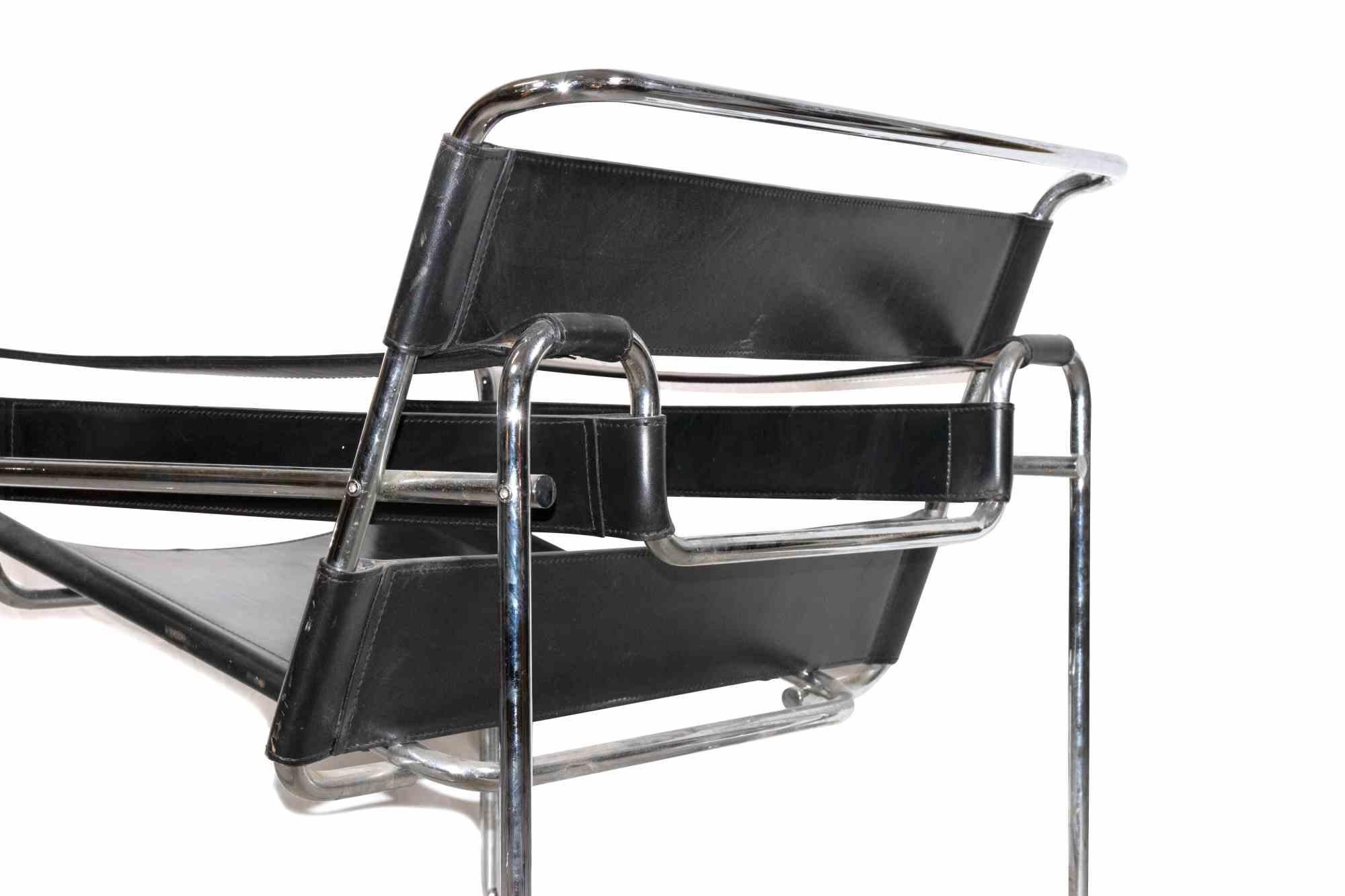 Vintage Armchair in the Style of Marcel Breuer, 1970s In Good Condition In Roma, IT