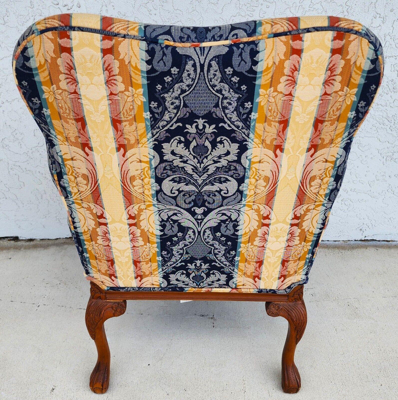 Late 20th Century Vintage Armchair Italian Style with Throw Pillow by Andre Originals For Sale