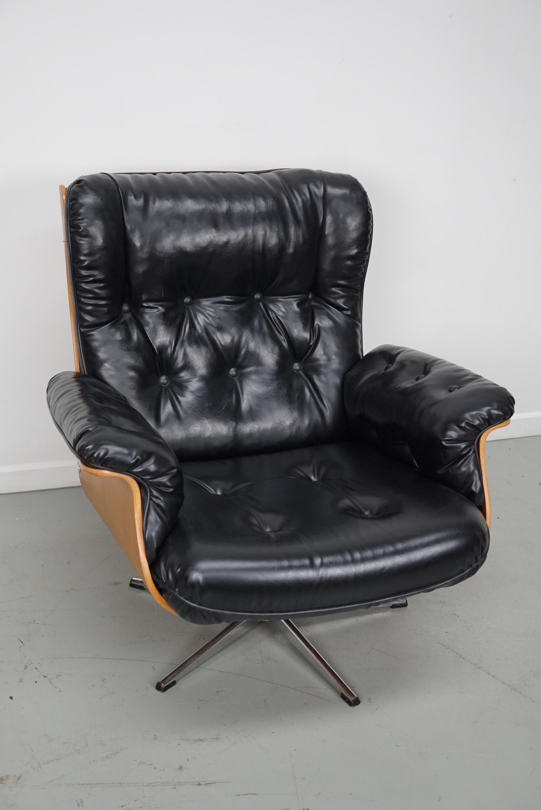 Vintage Armchair / Lounge Chair by Martin Stoll for Giroflex, Germany 1960s For Sale 7