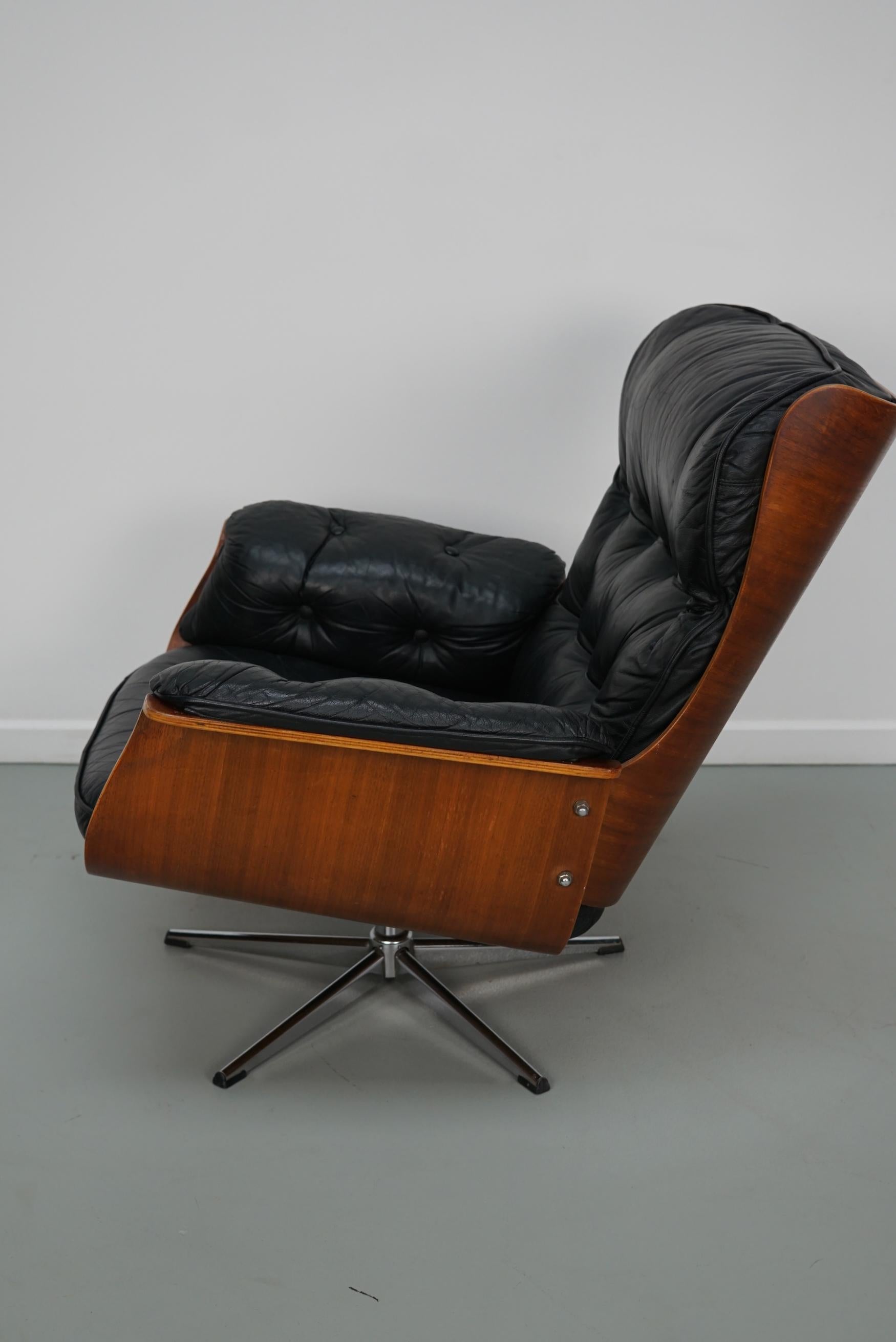Mid-Century Modern Vintage Armchair / Lounge Chair by Martin Stoll for Giroflex, Germany 1960s