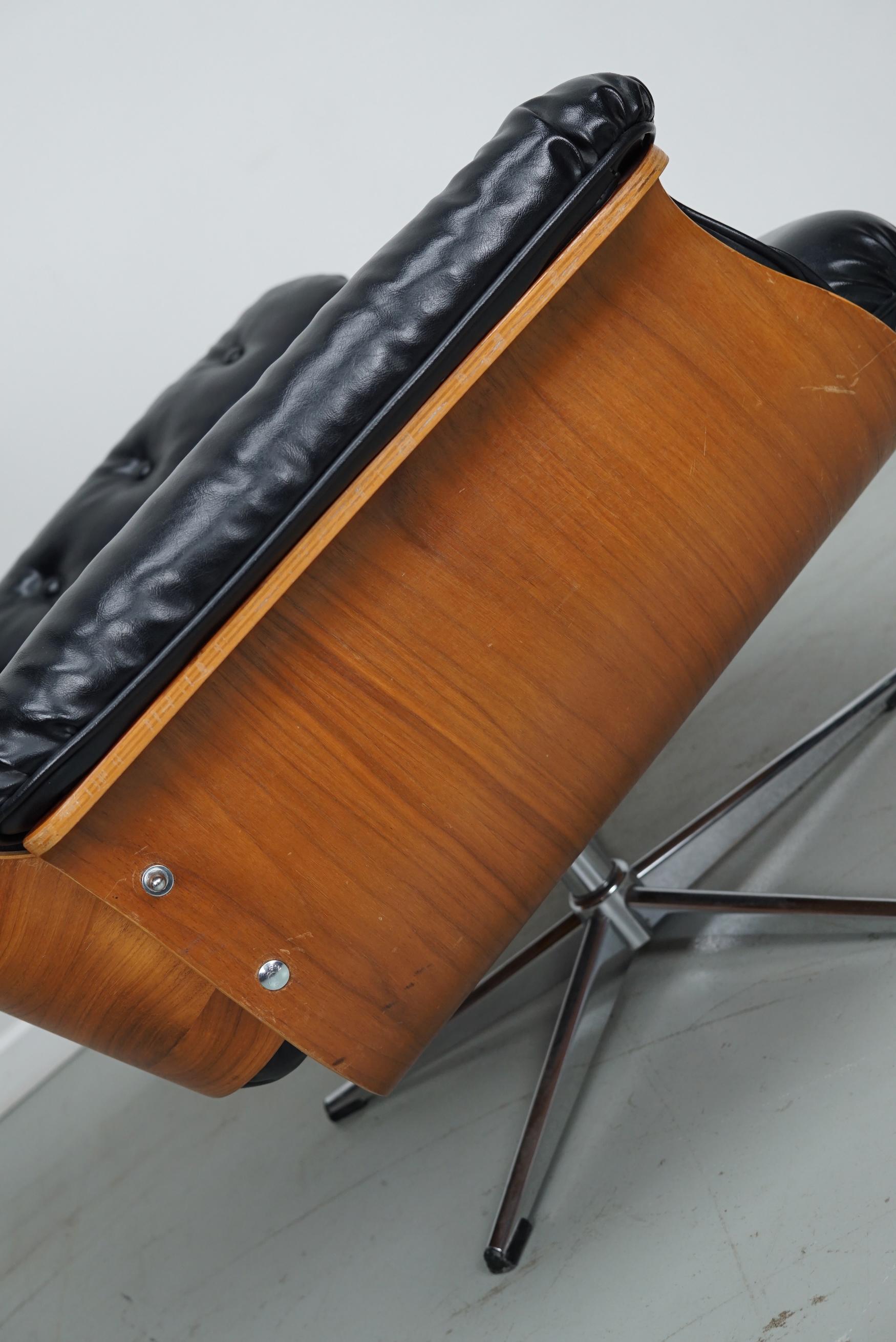 Mid-Century Modern Vintage Armchair / Lounge Chair by Martin Stoll for Giroflex, Germany 1960s For Sale