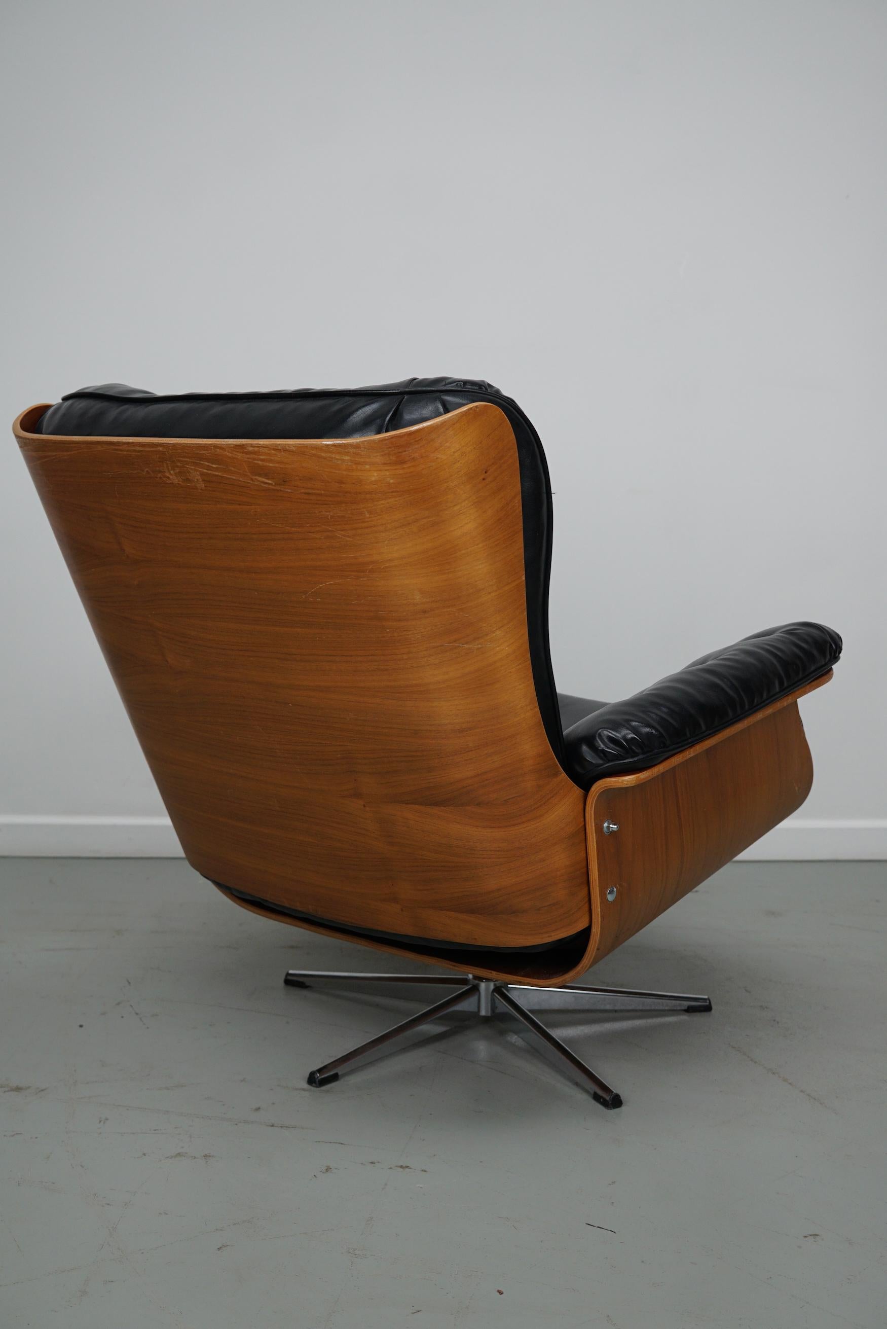 Vintage Armchair / Lounge Chair by Martin Stoll for Giroflex, Germany 1960s In Good Condition For Sale In Nijmegen, NL