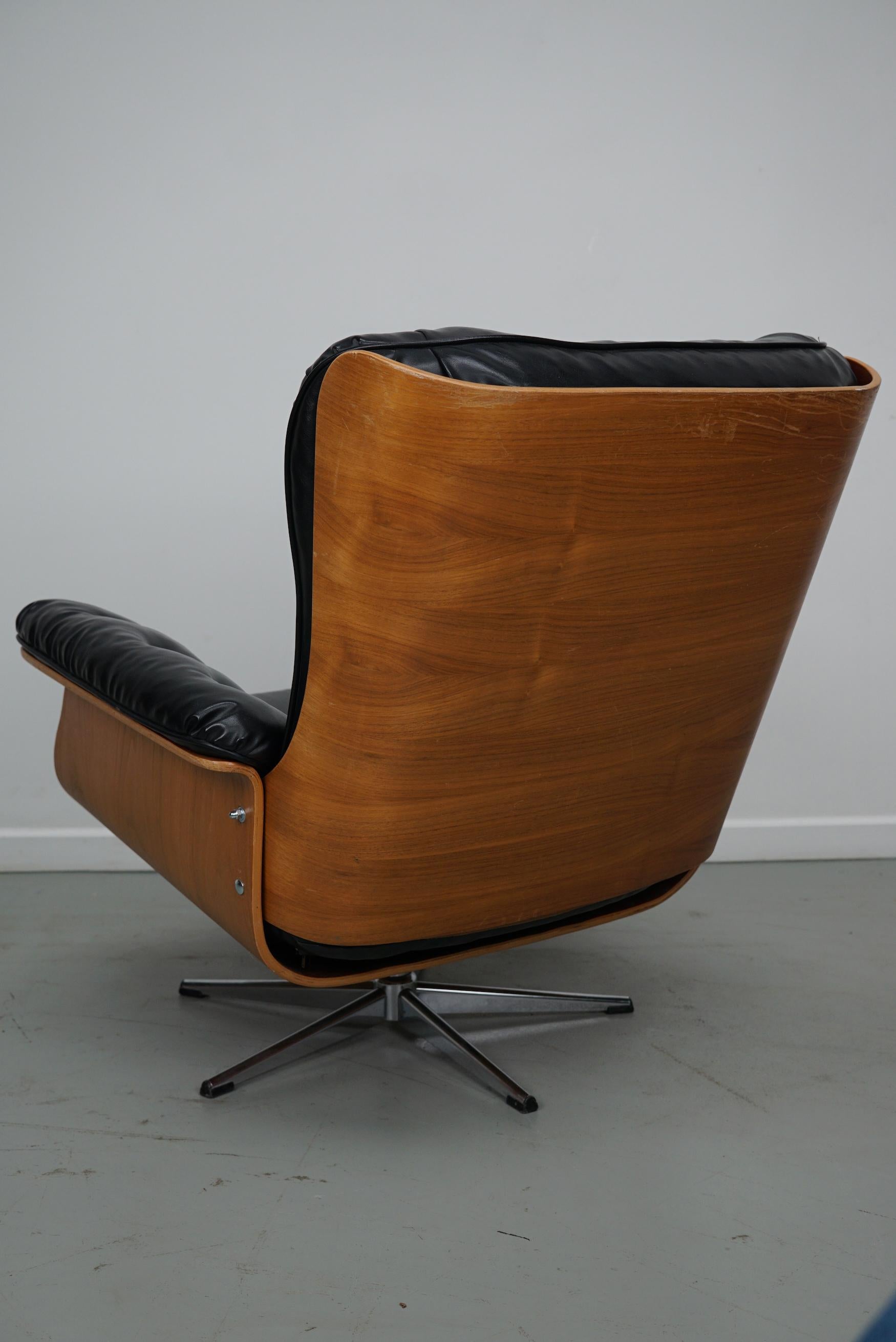 Mid-20th Century Vintage Armchair / Lounge Chair by Martin Stoll for Giroflex, Germany 1960s For Sale