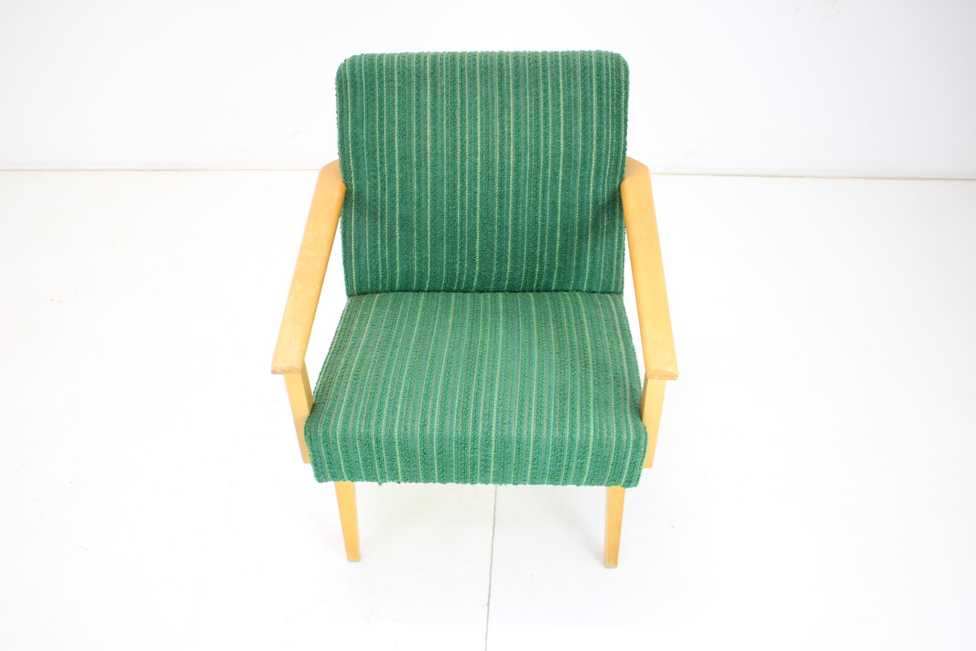 Mid-Century moderno Poltrona o sedia da salotto vintage, Cecoslovacchia, anni '70 in vendita