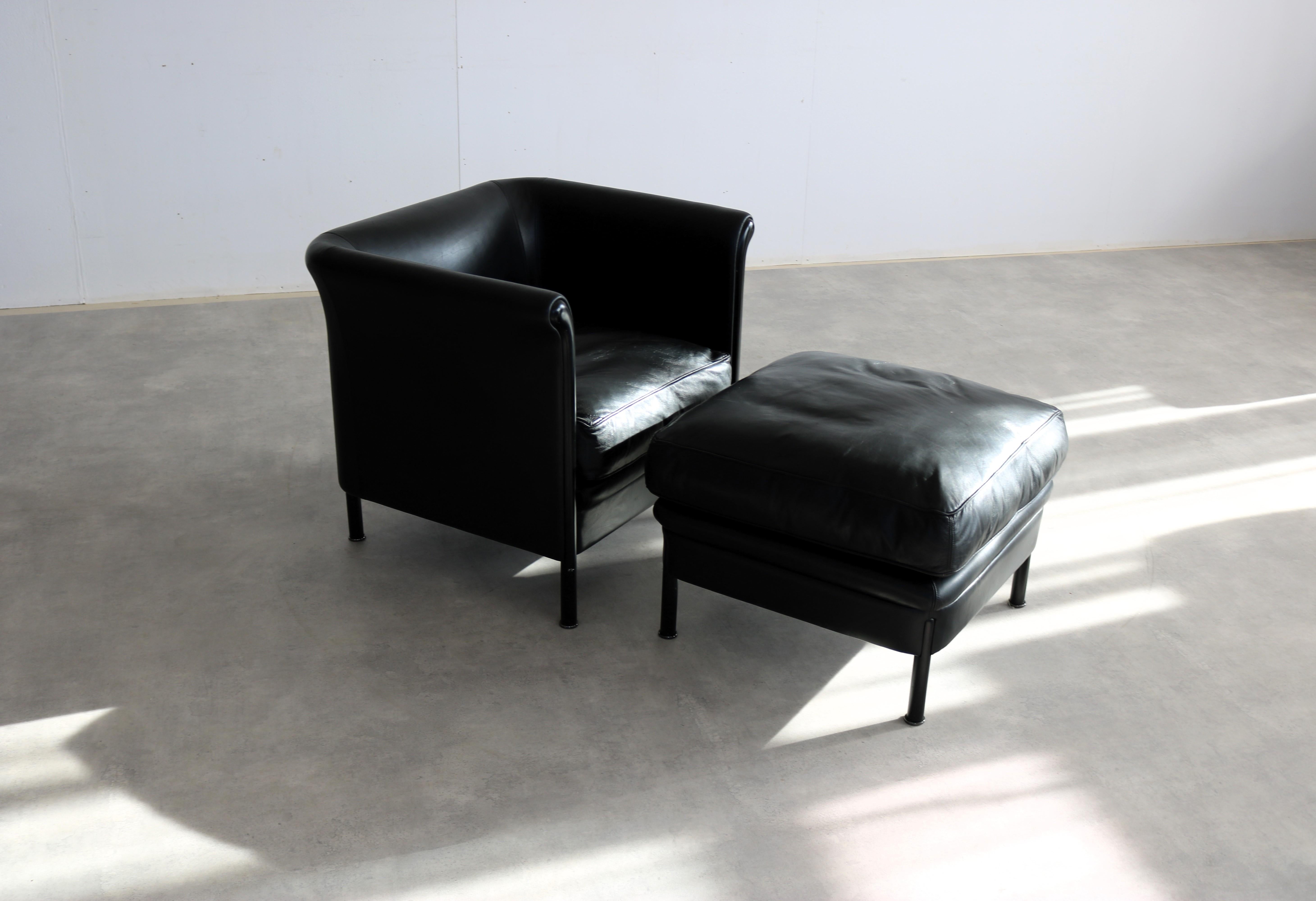 Vintage-Sessel + Ottomane  Sitzecke  A. Citterio  Moroso im Zustand „Gut“ im Angebot in Lemmer, NL