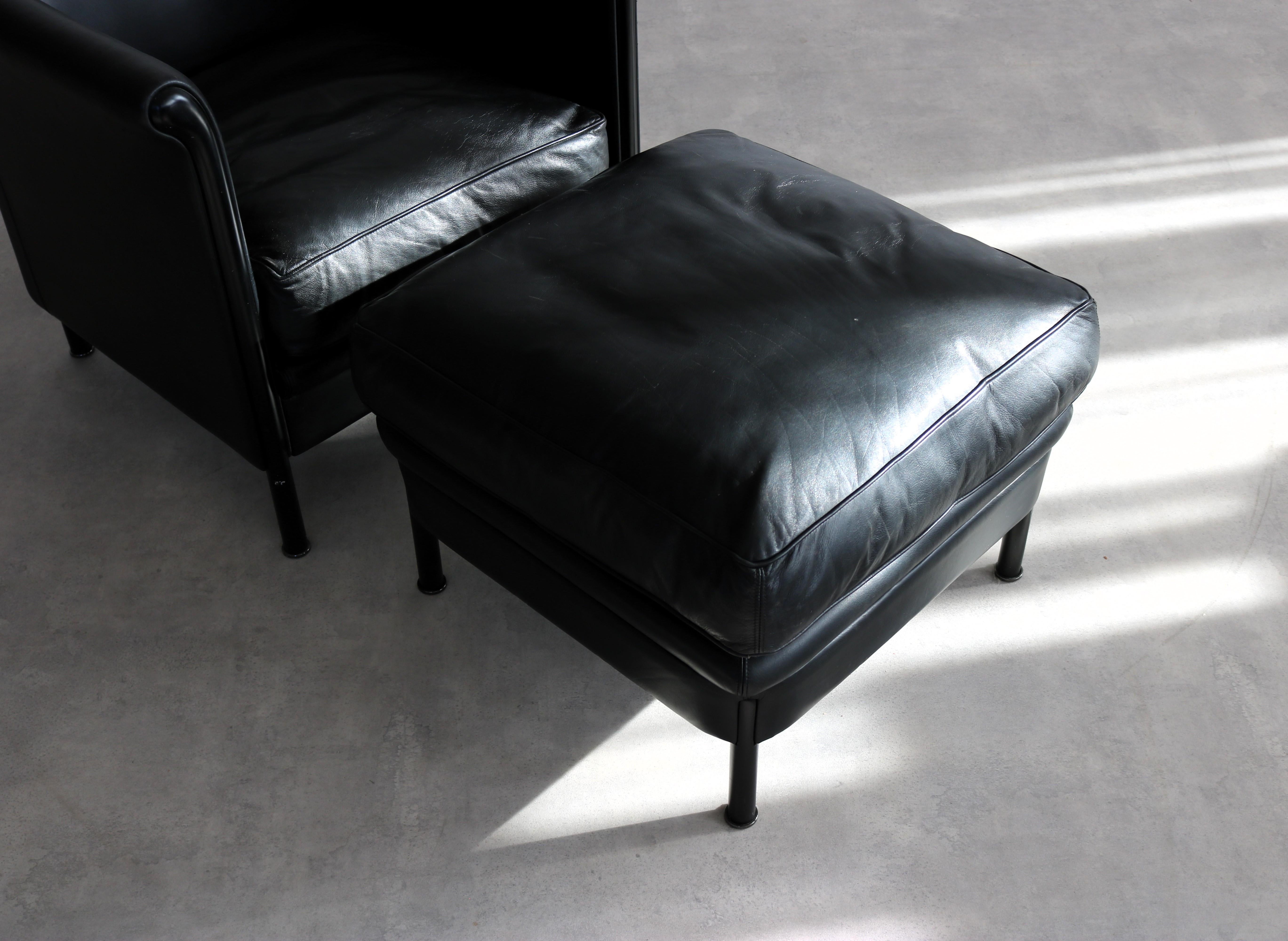 Vintage-Sessel + Ottomane  Sitzecke  A. Citterio  Moroso (Ende des 20. Jahrhunderts) im Angebot