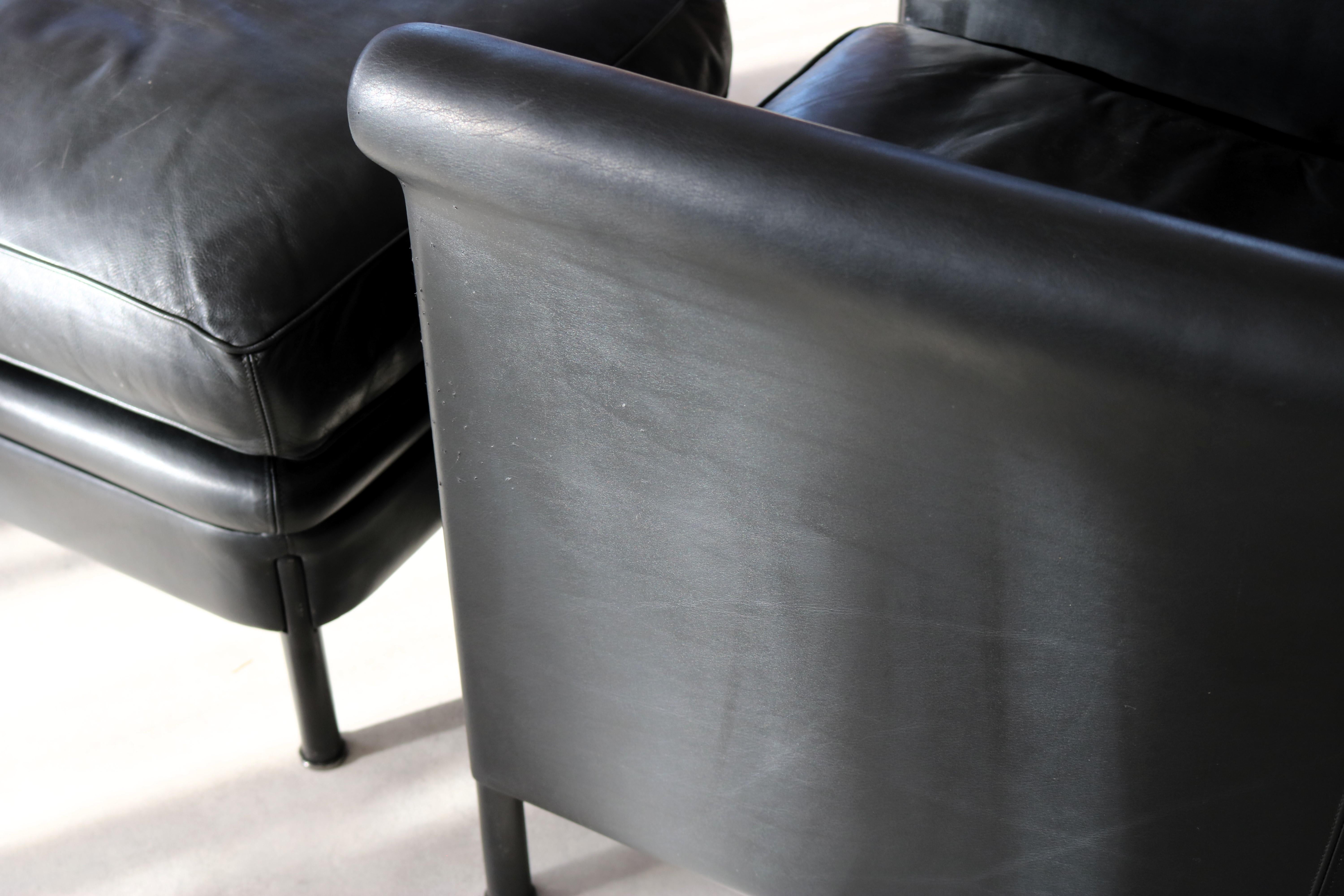 Vintage-Sessel + Ottomane  Sitzecke  A. Citterio  Moroso im Angebot 3