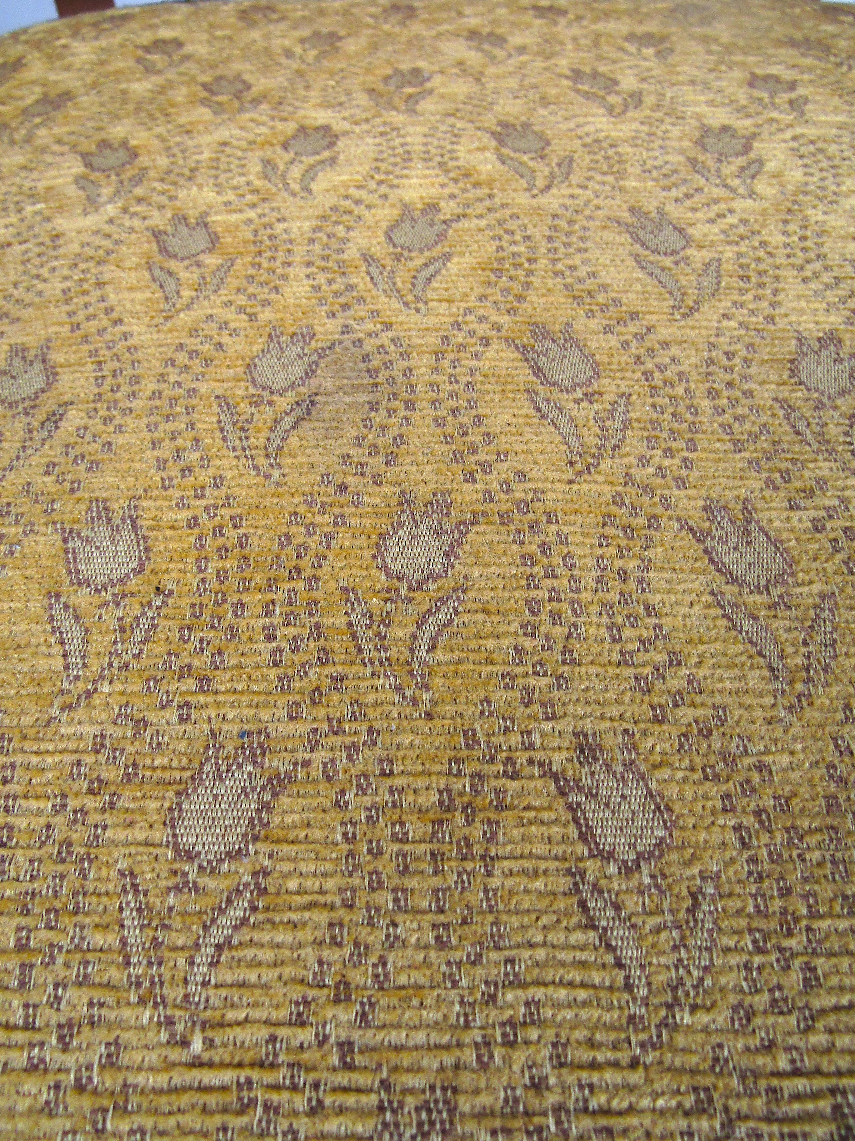 Vintage Armchair with a Floral Pattern Upholstery 1