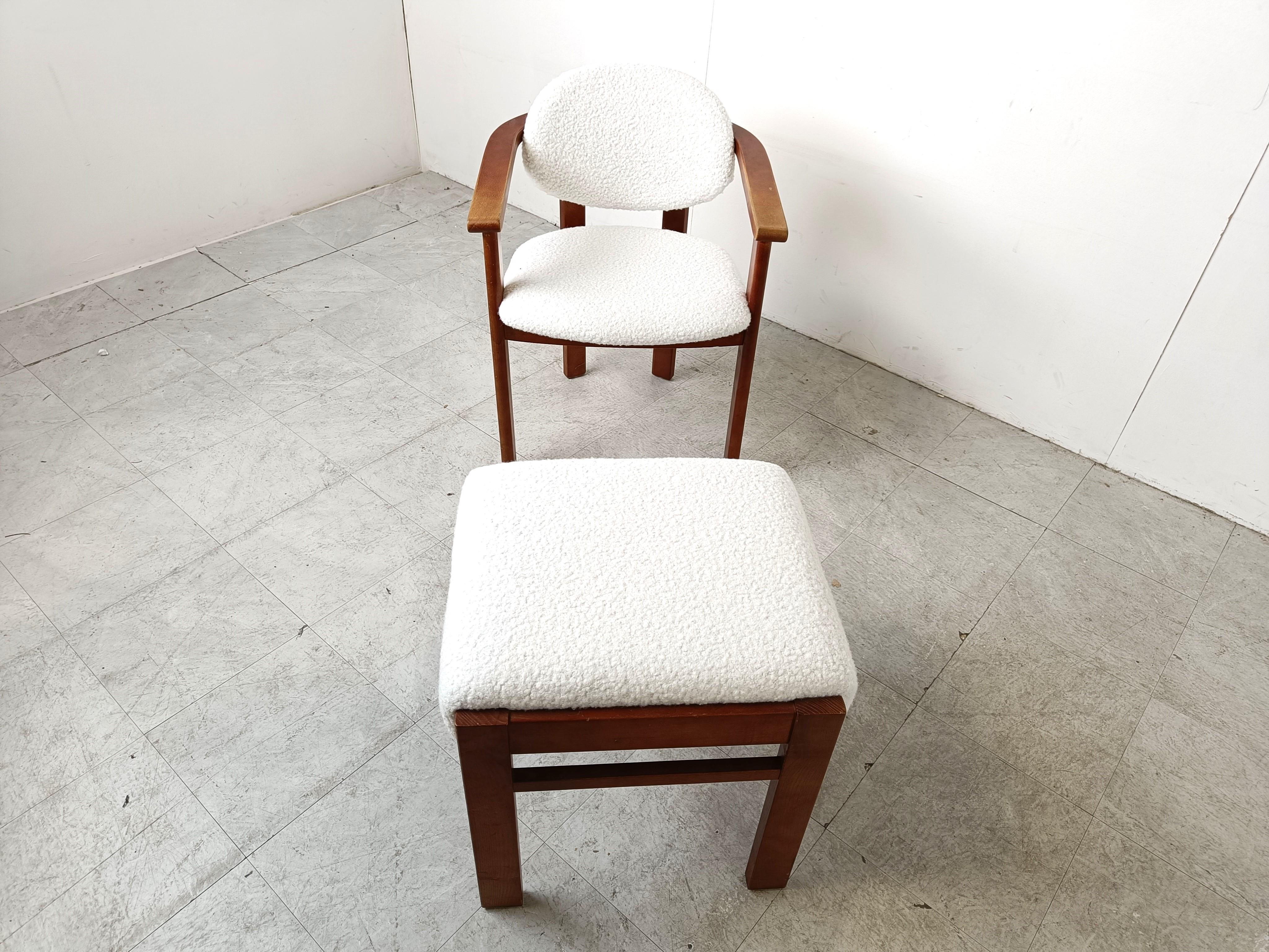 Sillón vintage con reposapiés, años 60 en Bueno estado para la venta en Leuven, Vlaams Gewest