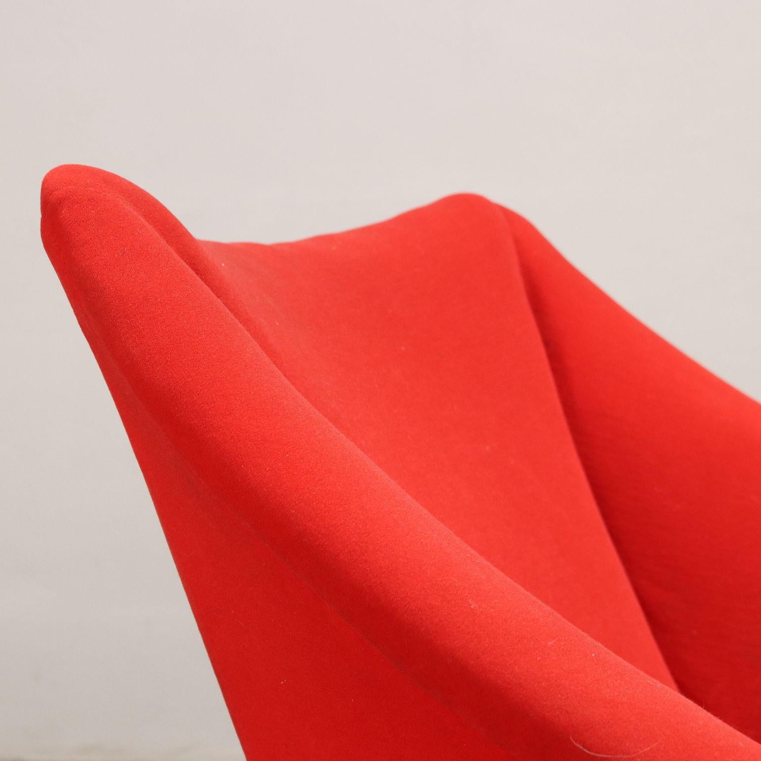 Mid-Century Modern Vintage Armchairs 50s-60s Metal Feet Cloth Spring Padding