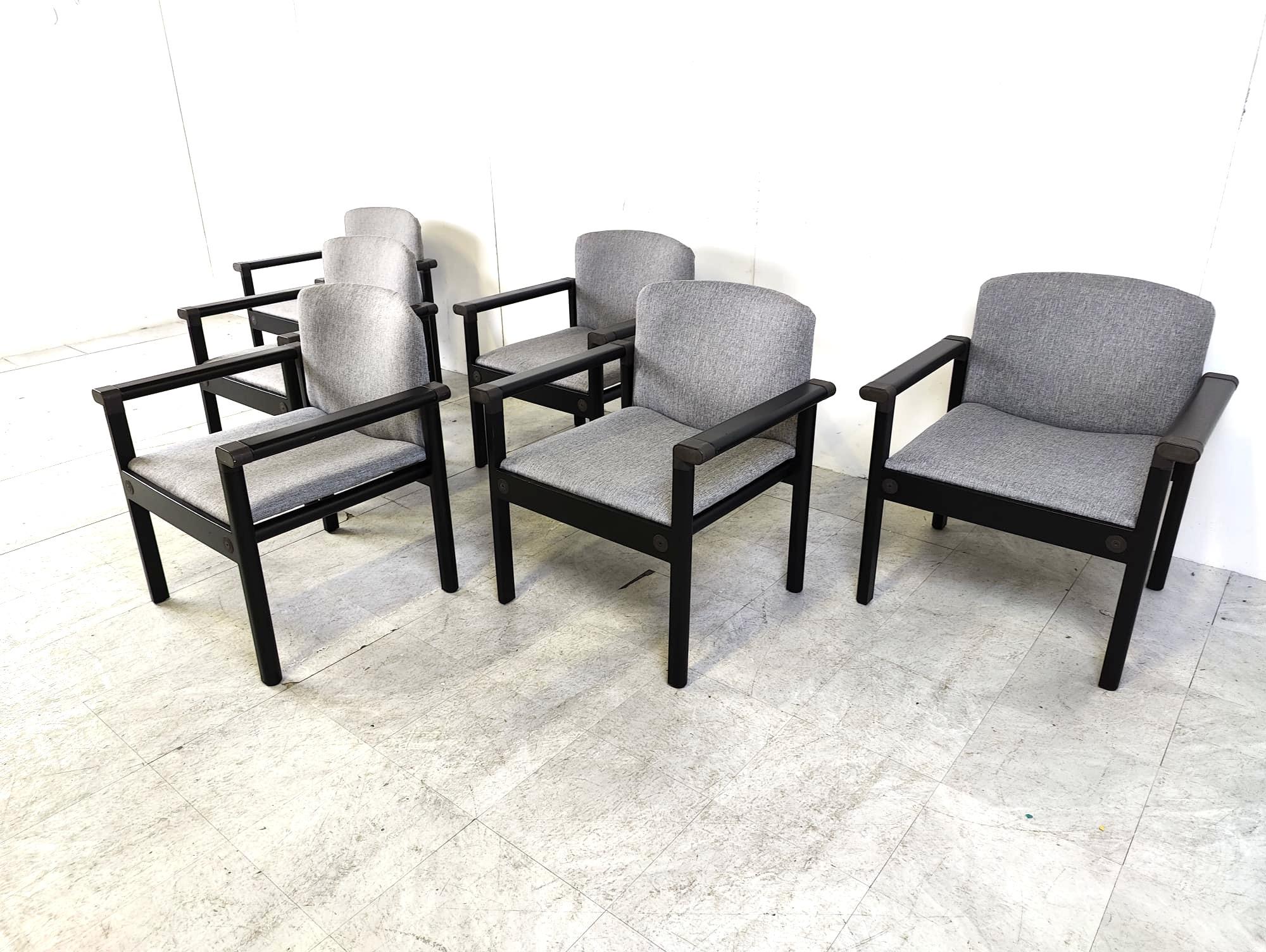 Mid-Century Modern Fauteuils vintage de Gerd Lange, 1970 - ensemble de 6 en vente